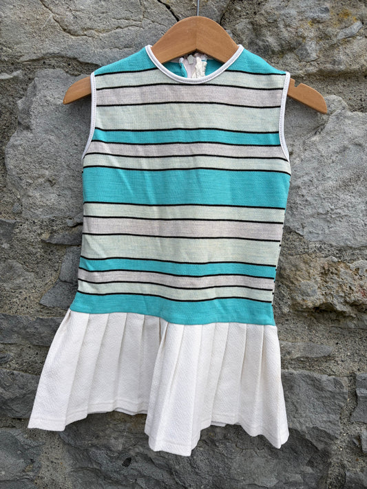 80s stripy tennis dress 4y (104cm)