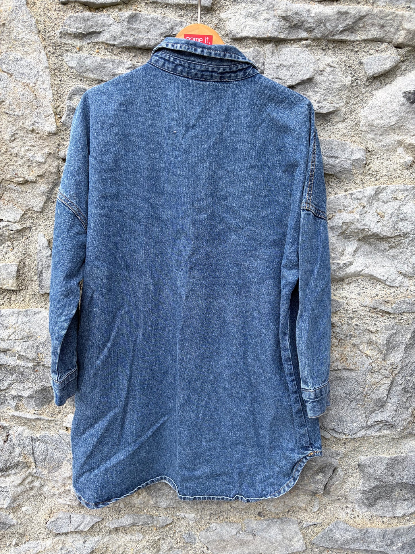 Denim shirt tunic  8y (128cm)