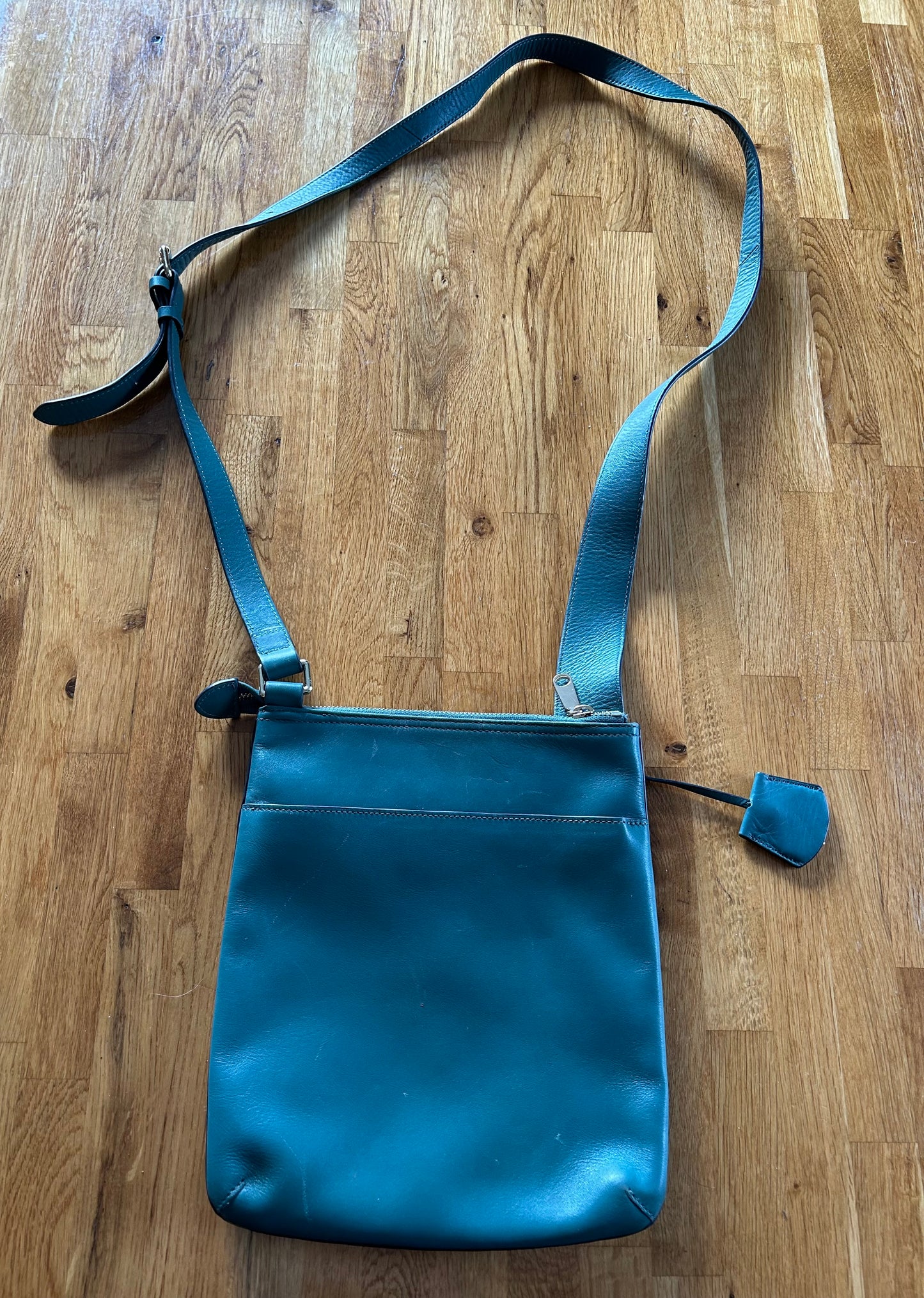Teal crossbody bag
