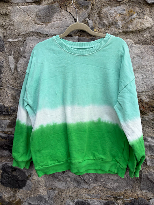 Blue&green ombré sweatshirt 10y (140cm)