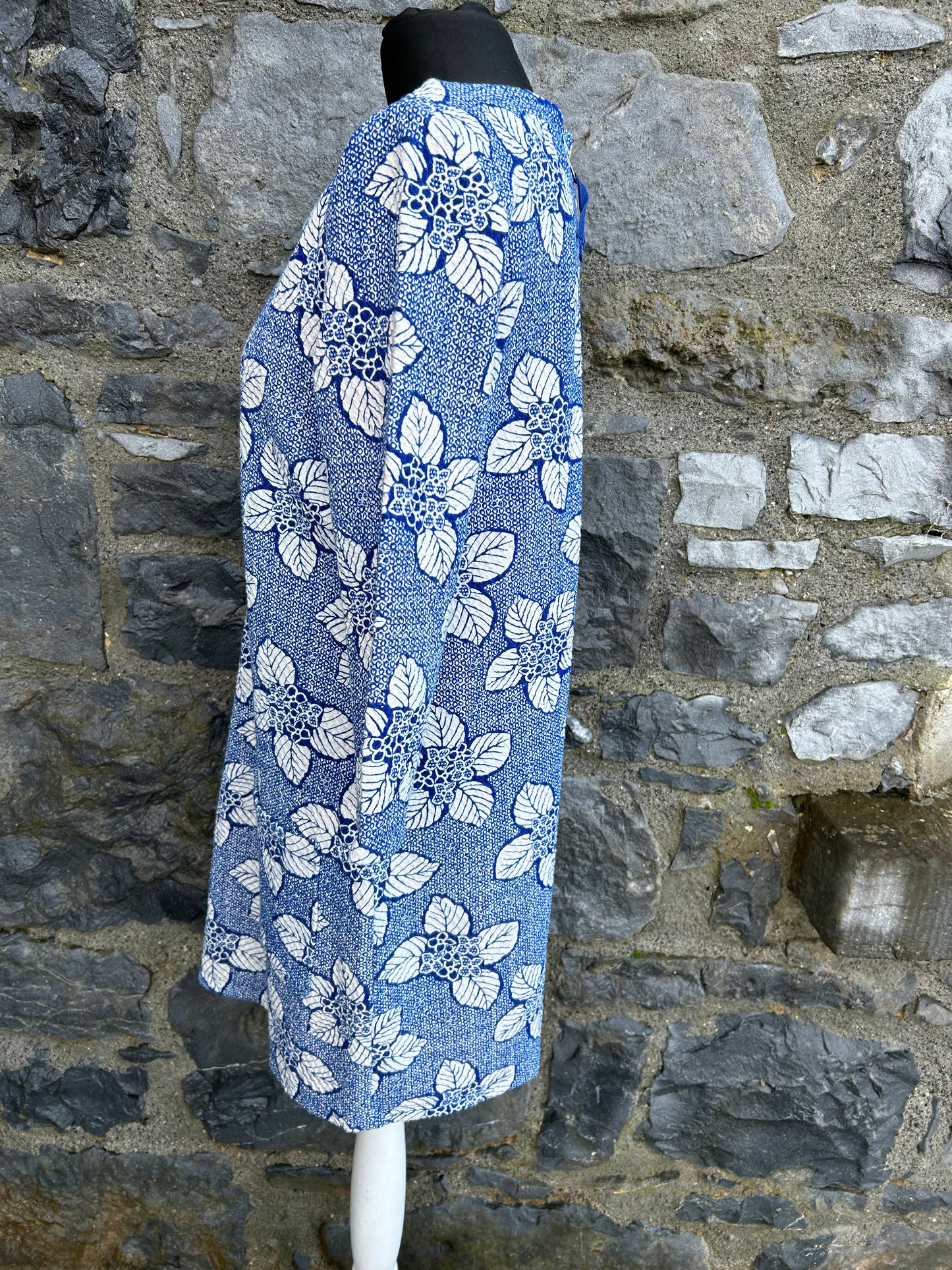 Blue leaves dress uk 12