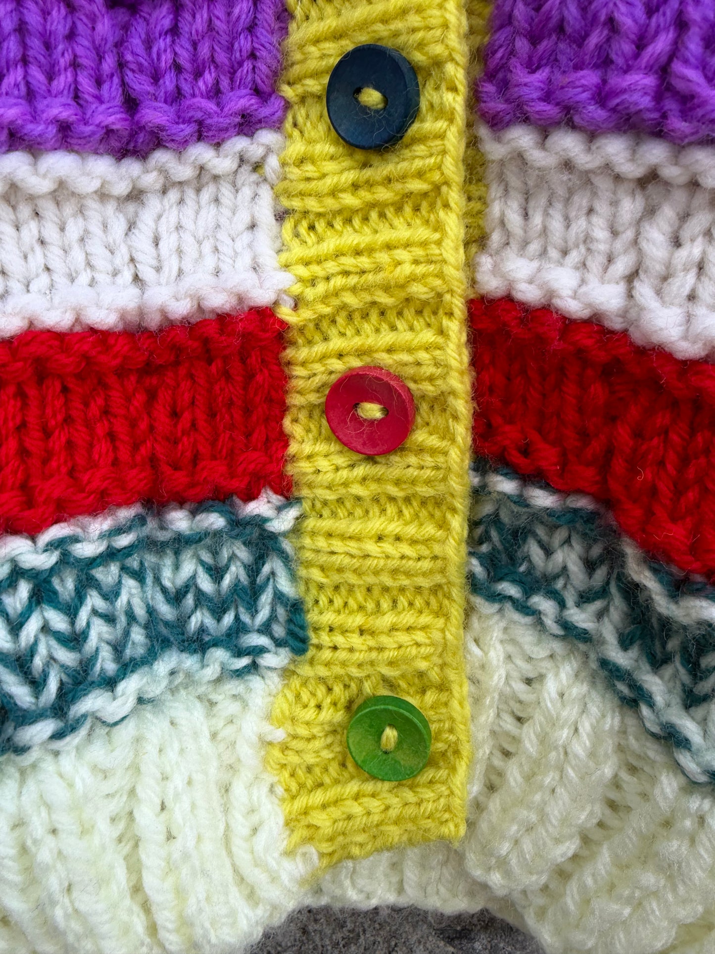 Colourful stripy cardigan  3m (62cm)