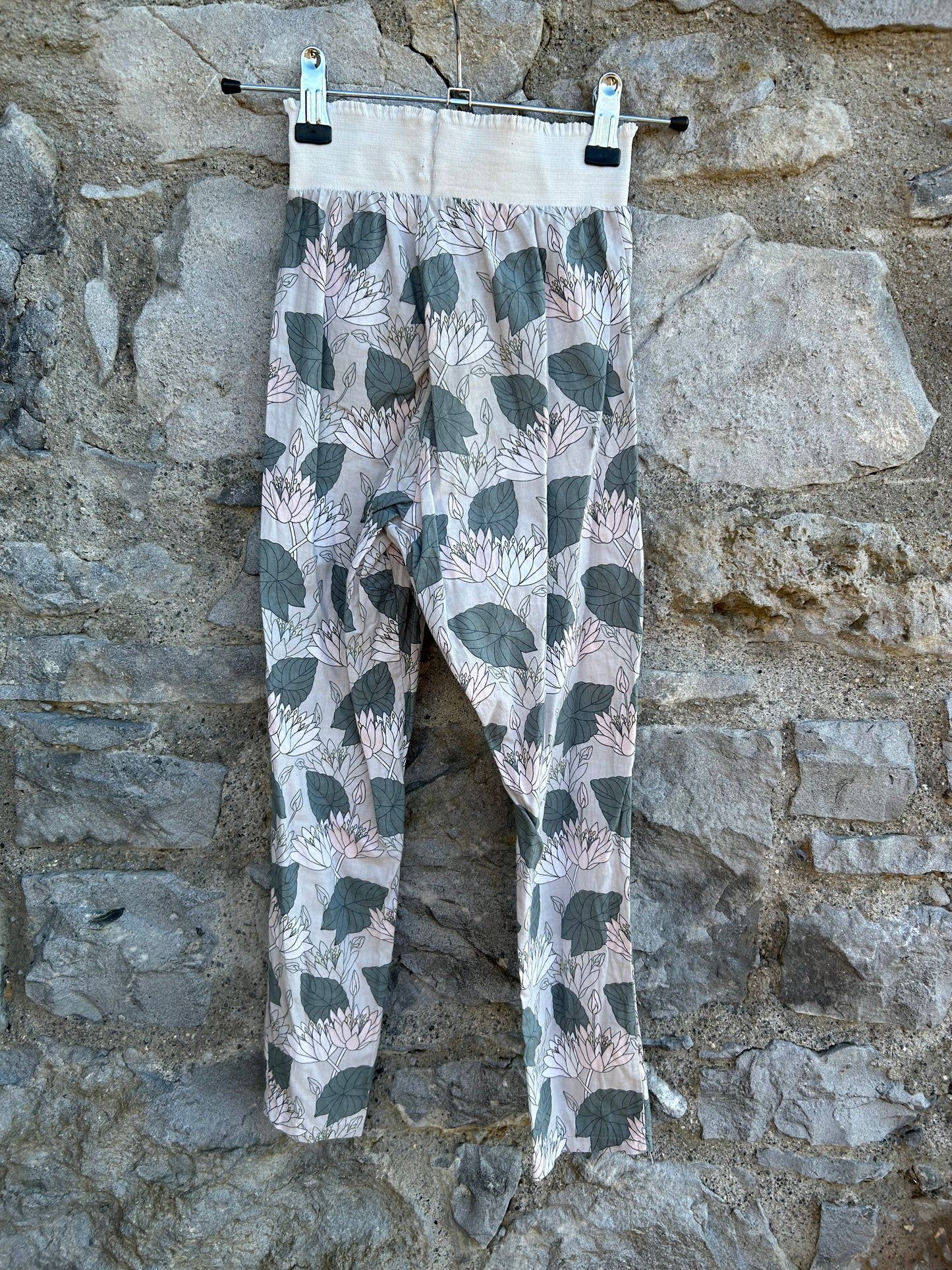 Grey floral pants  5-6y (110-116cm)