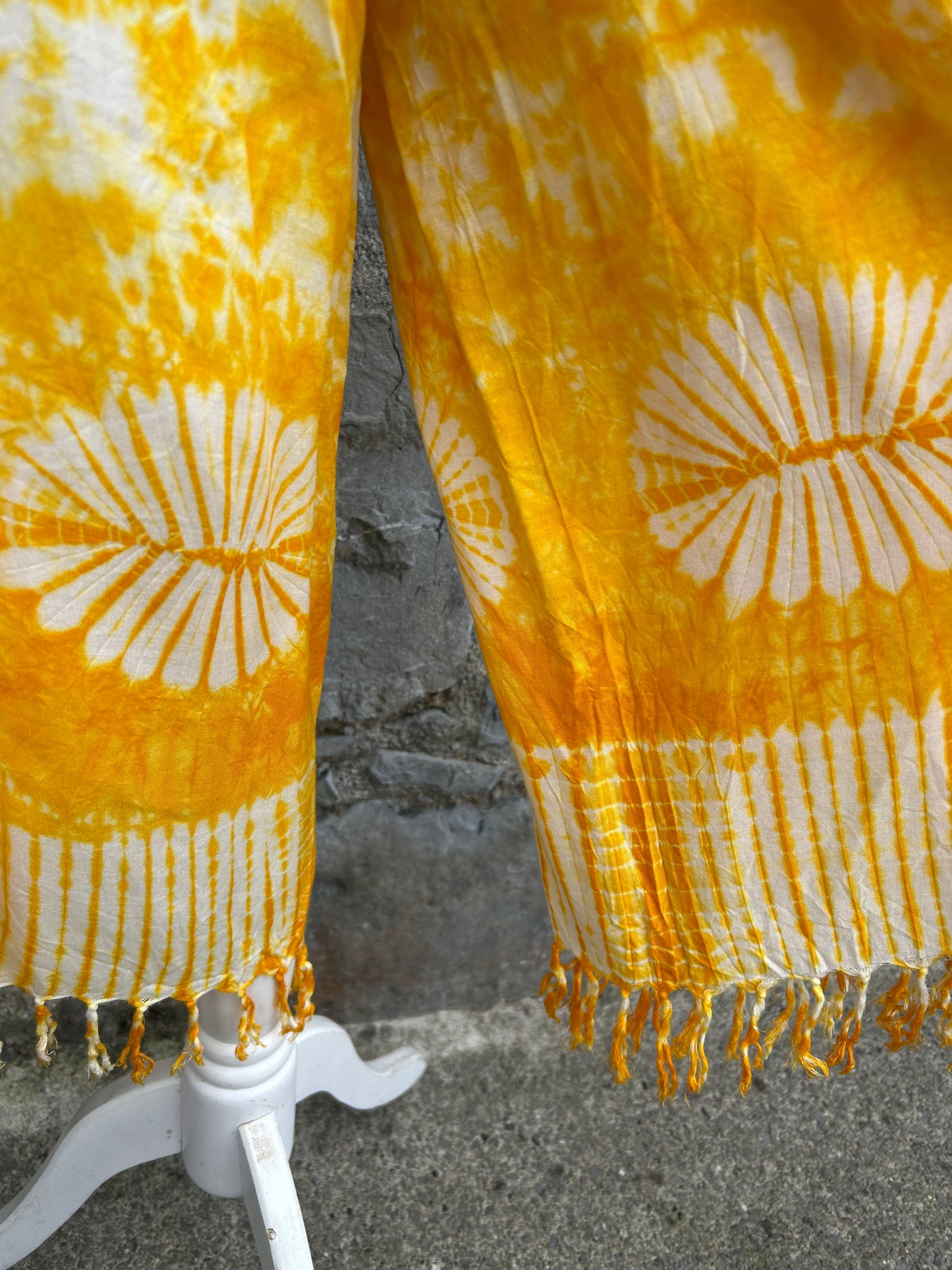 Yellow boho pants uk 8-10