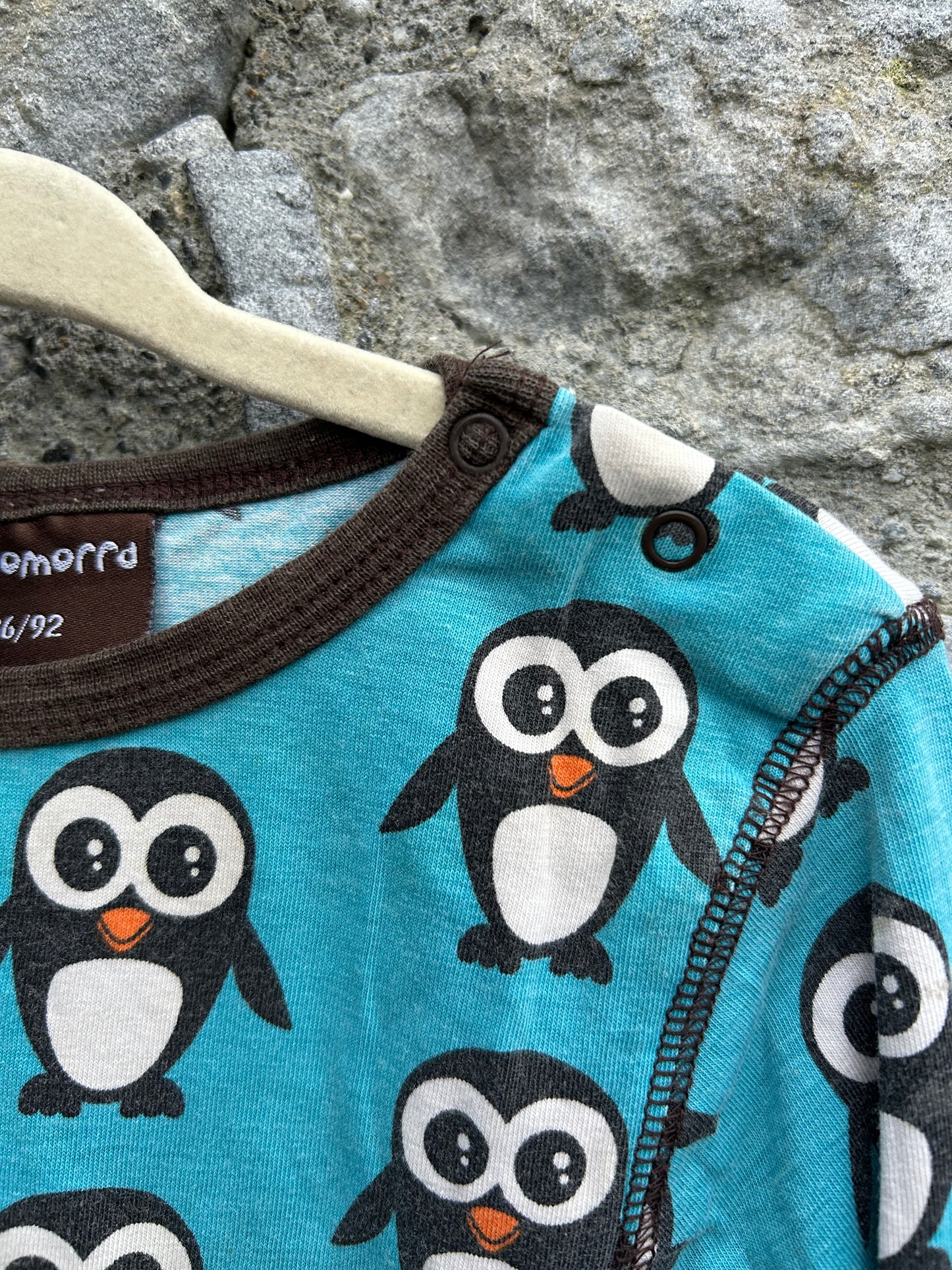 Penguins blue top  18-24m (86-92cm)