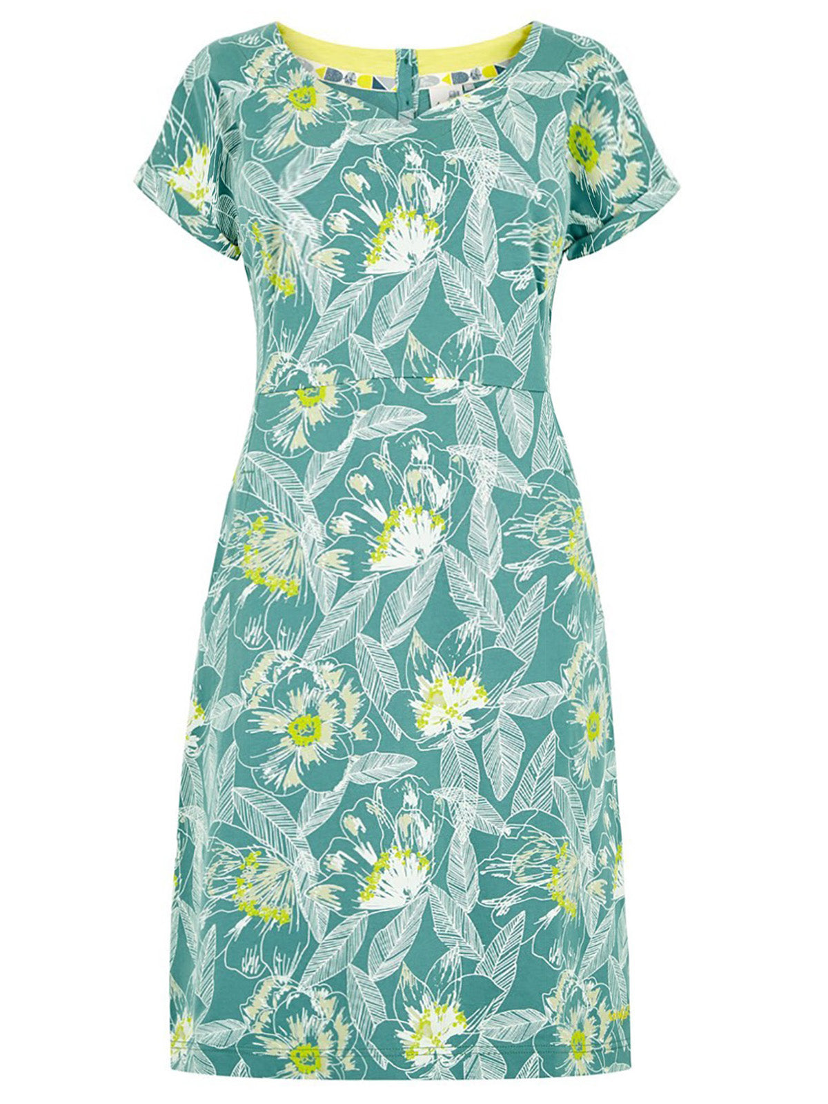 Green leaves dress  uk 10