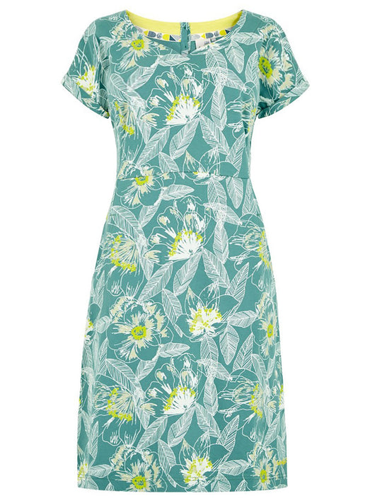 Green leaves dress  uk 10