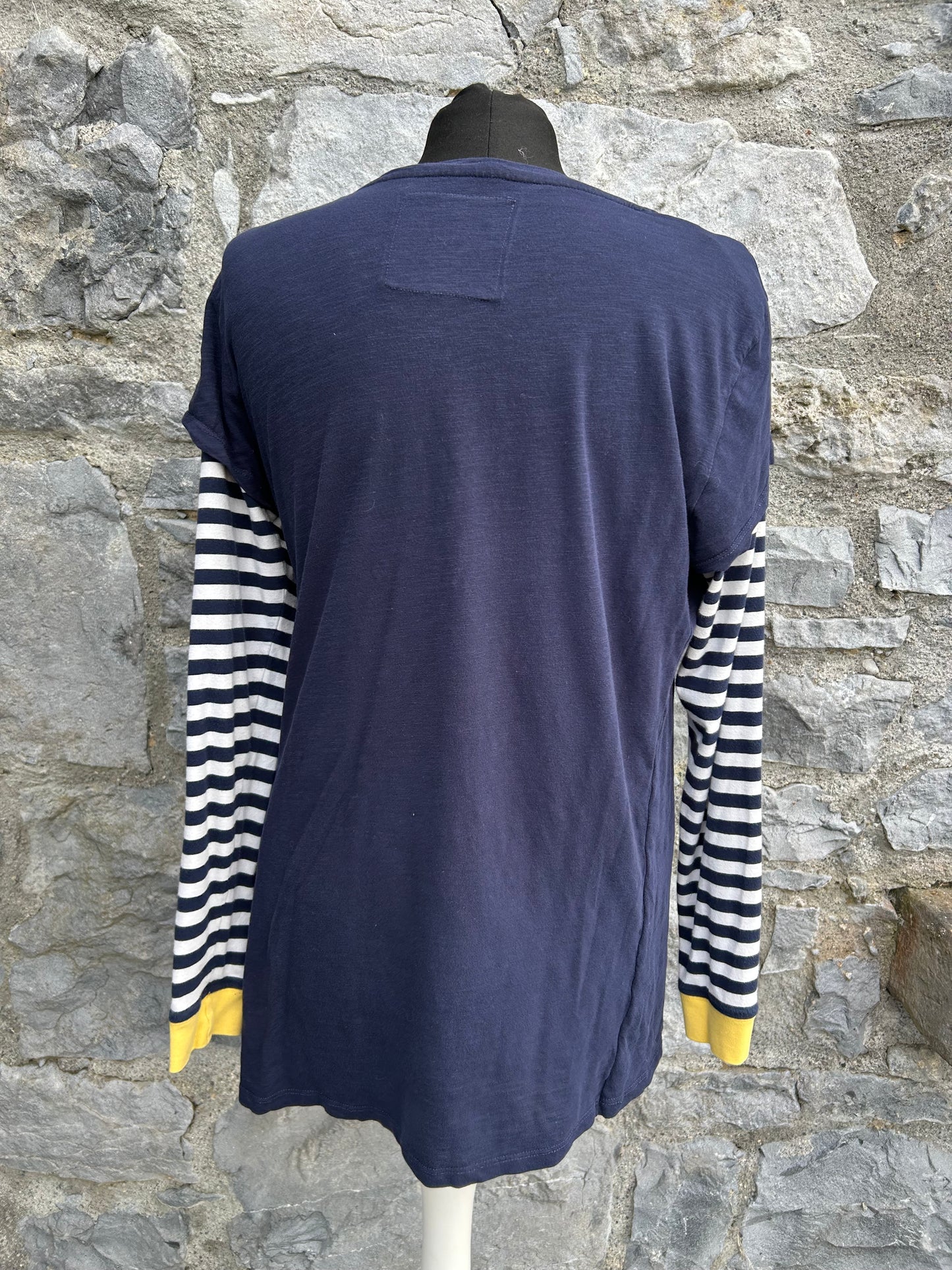Navy&stripy maternity top uk 10-12
