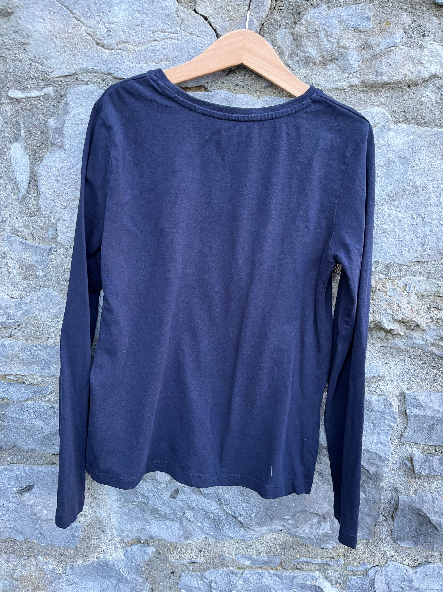 Glitter Qui navy top  9-10y (134-140cm)