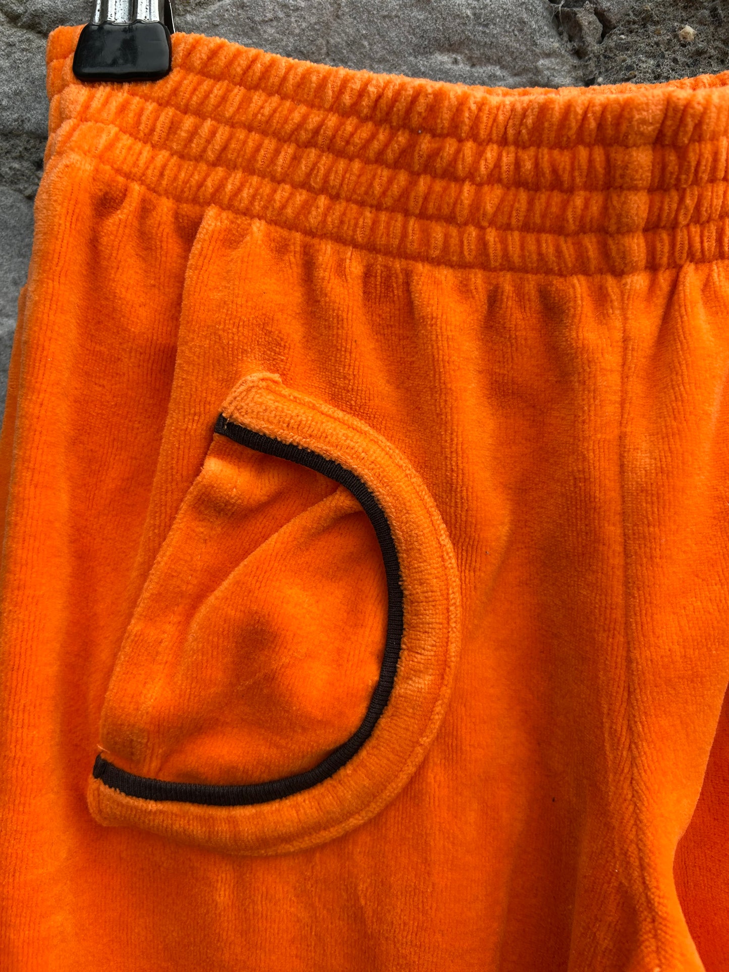 Orange velour pants  4-5y (104-110cm)