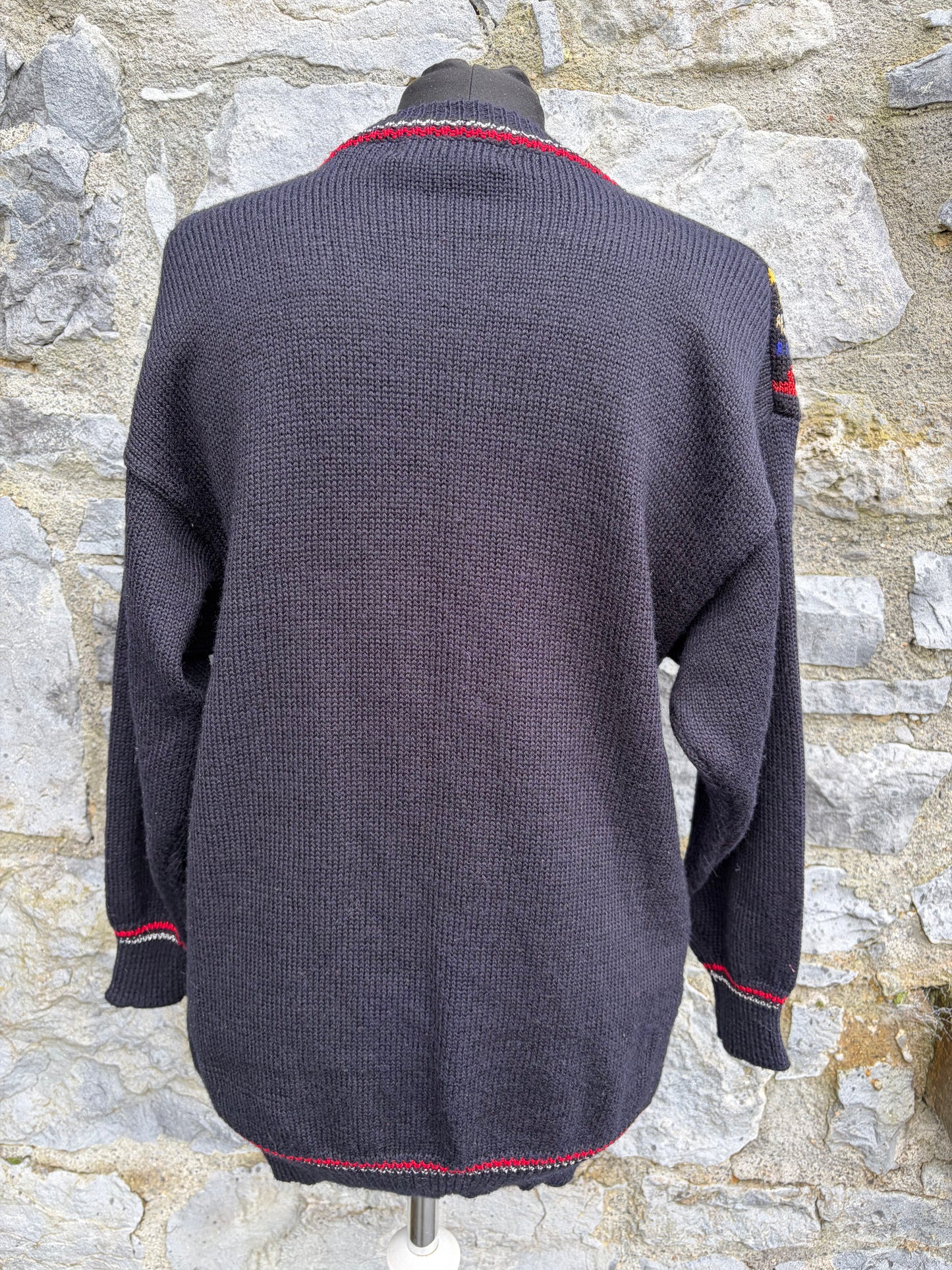 80s Paradise black cardigan uk 10-12