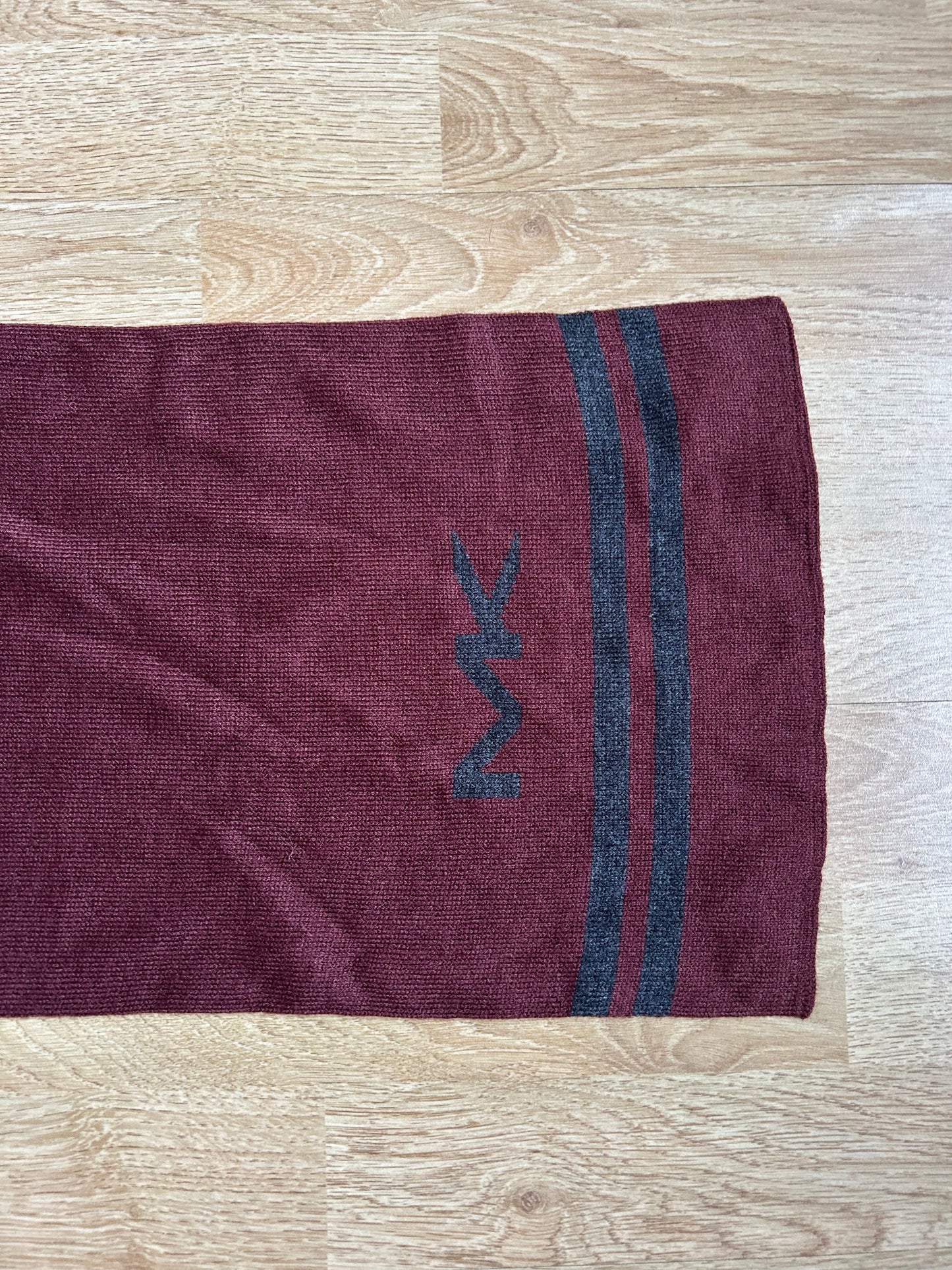 MK maroon & grey scarf