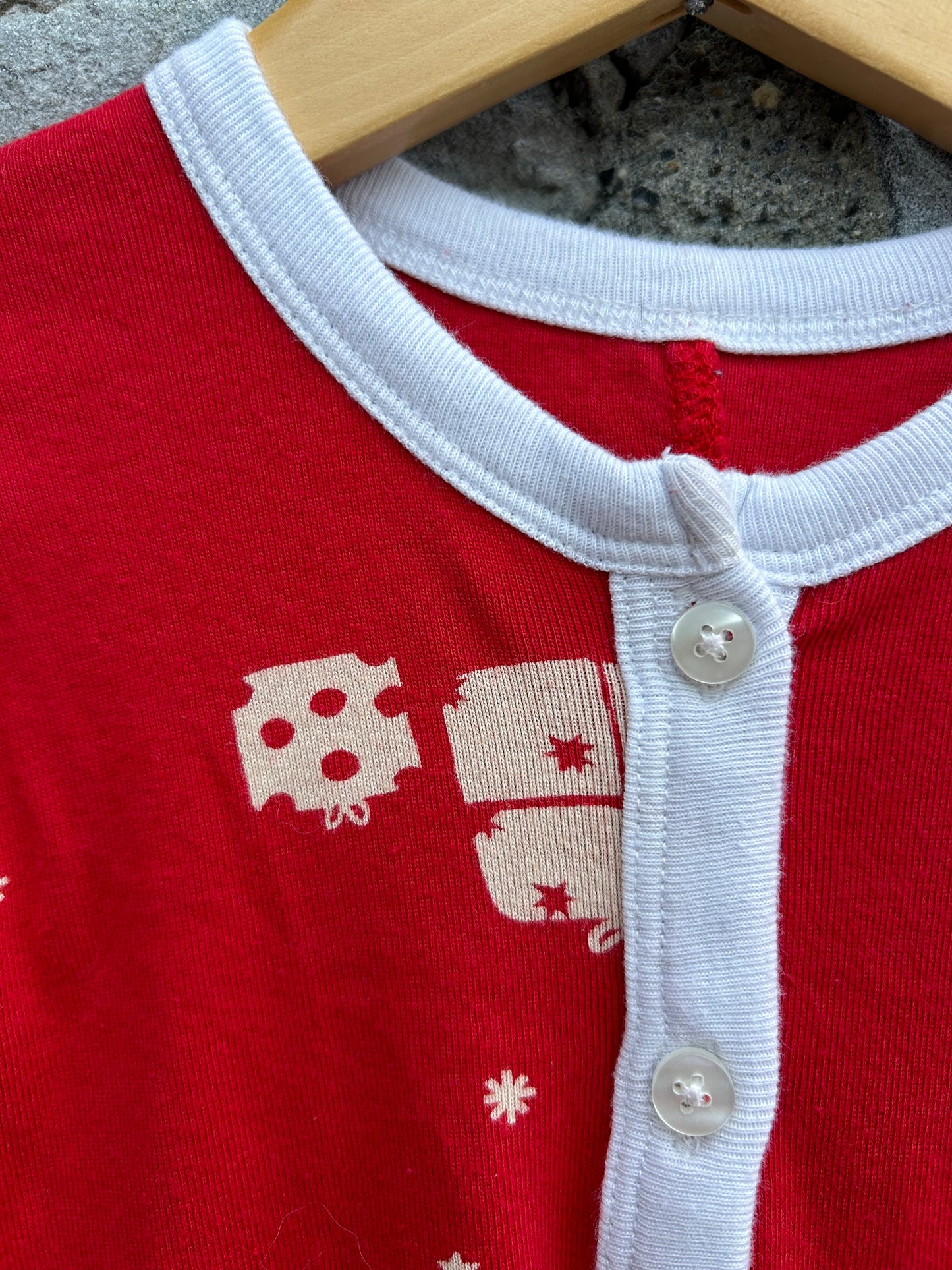 Red Christmas onesie  2-3y (92-98cm)