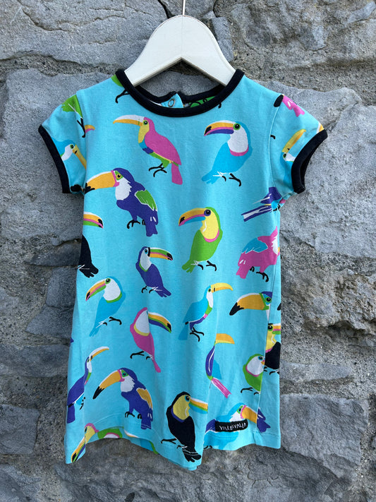 Tucan blue dress  18-24m (86-92cm)