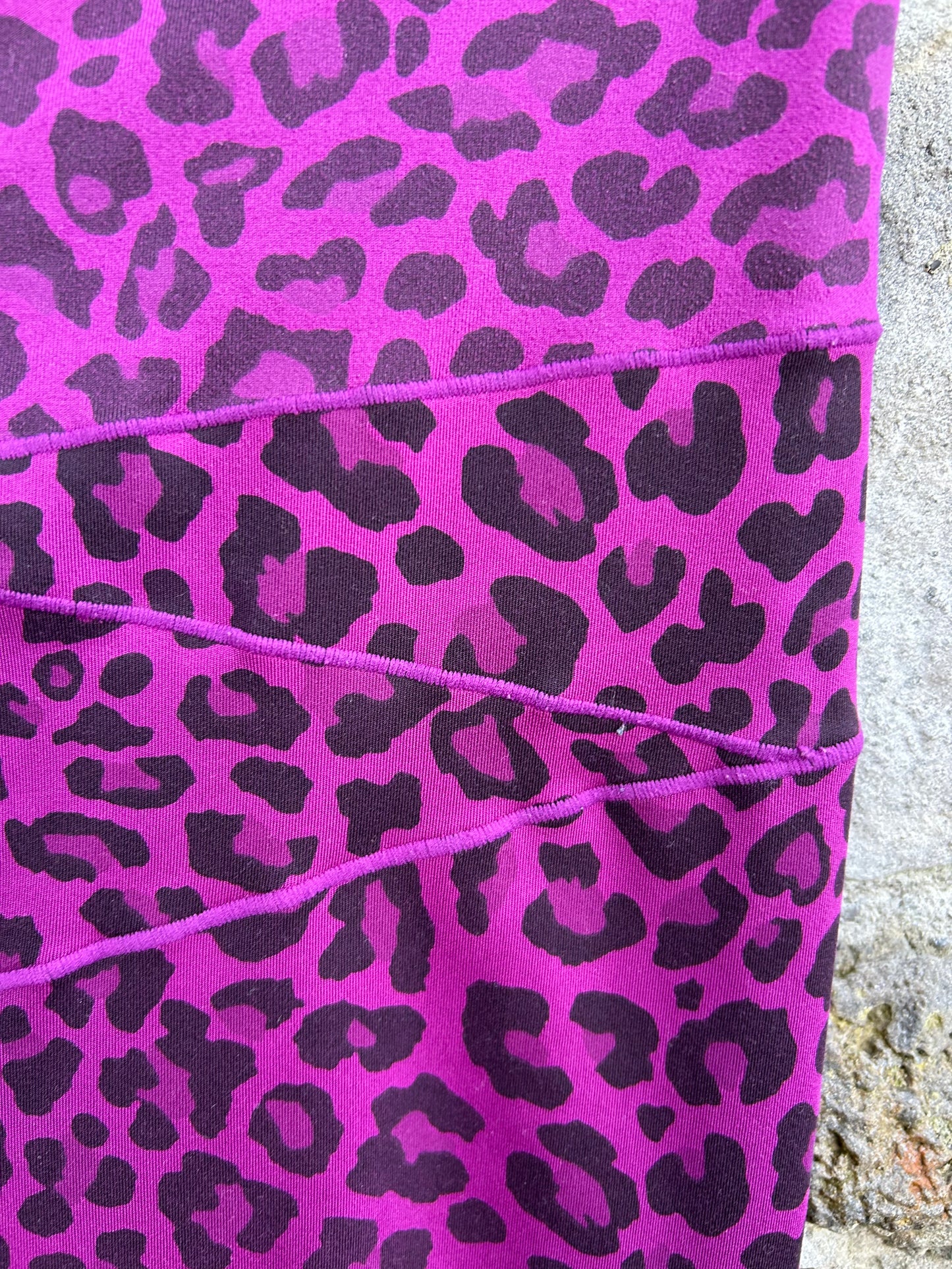 Purple leopard print maternity leggings uk 12