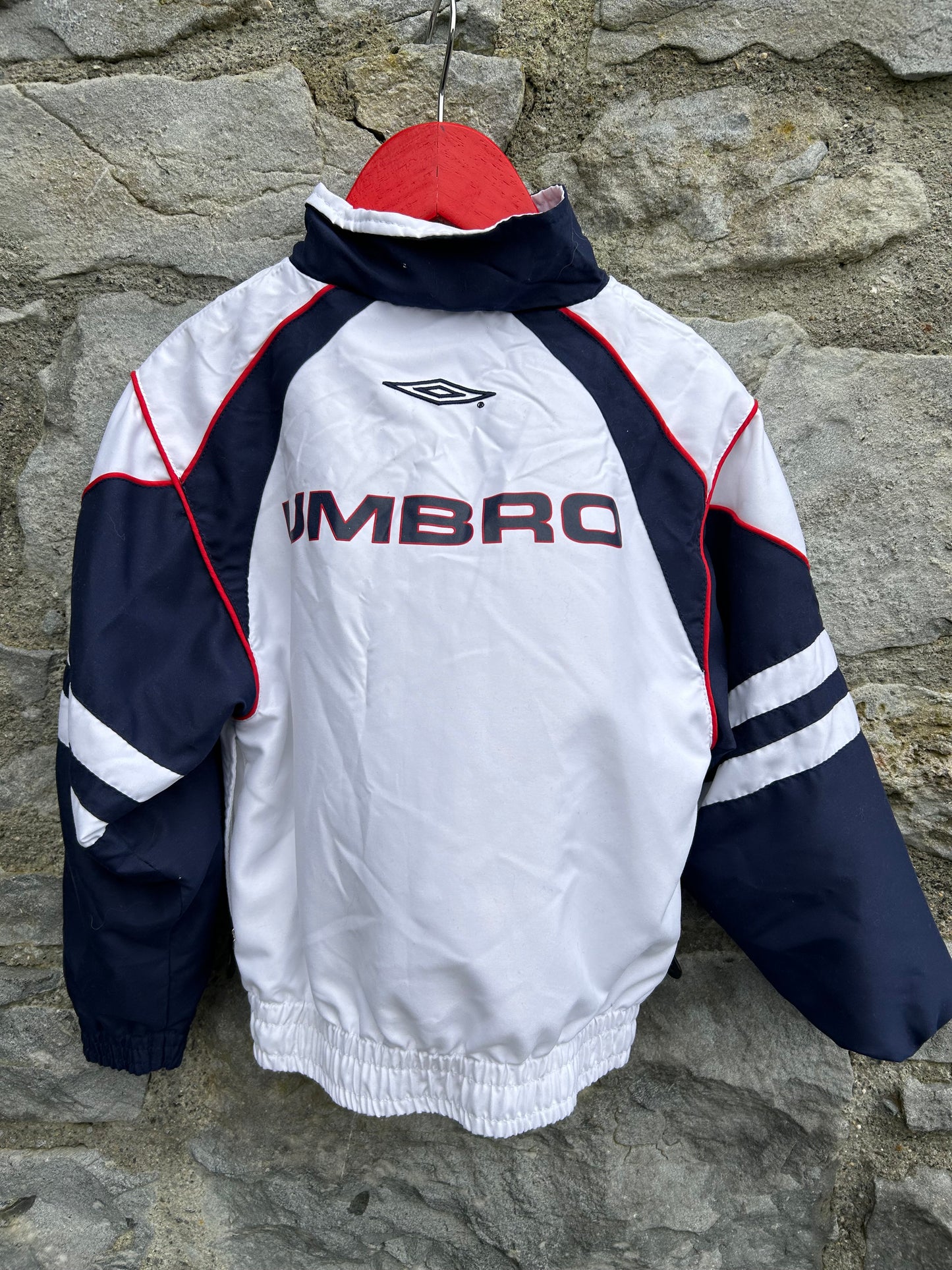 90s white sport jacket  2-3y (92-98cm)