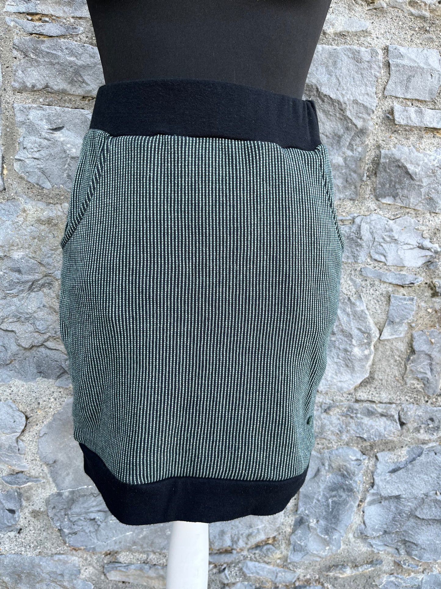 Green ribbed skirt uk 6-8