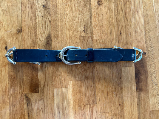 Leather and chain belt