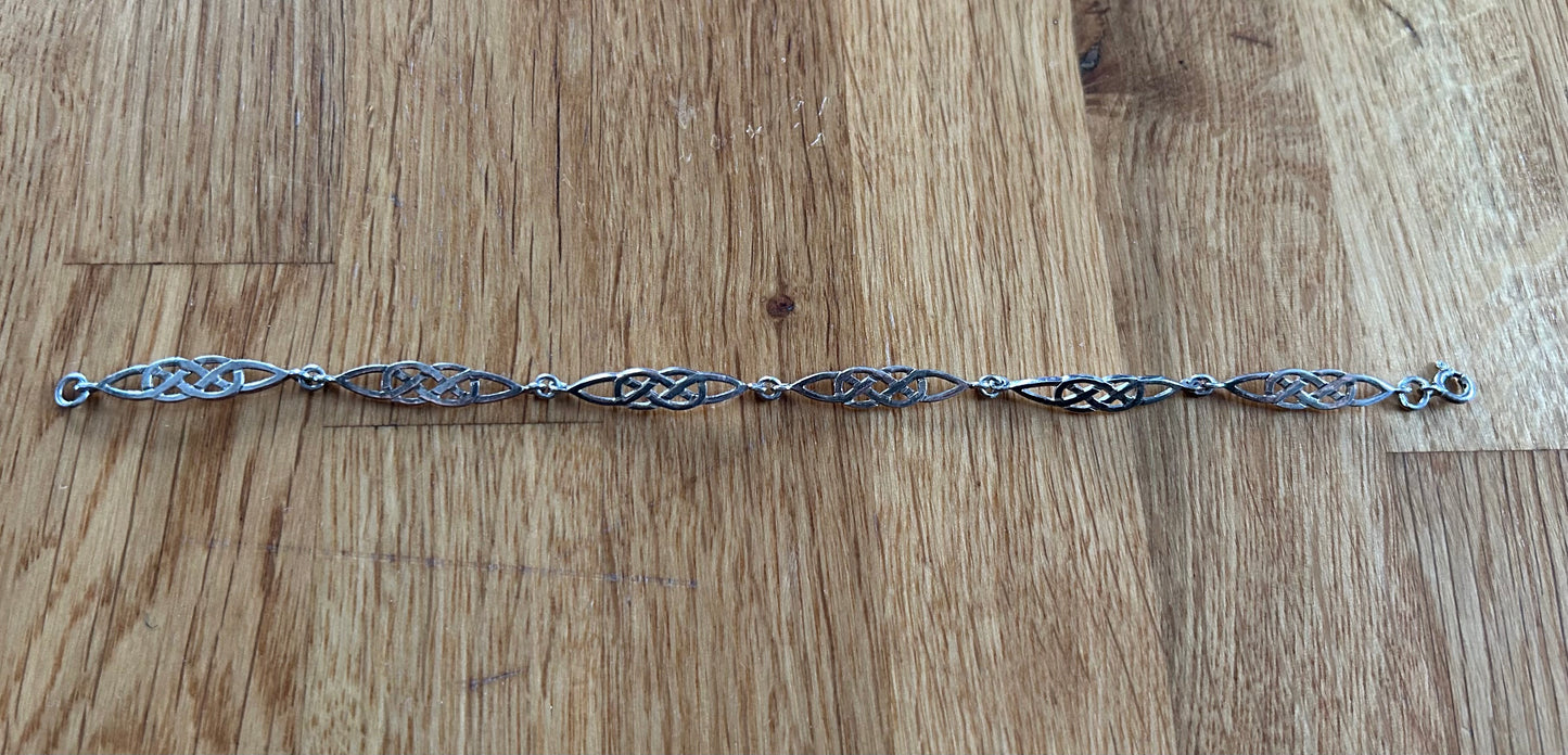 Celtic silver bracelet