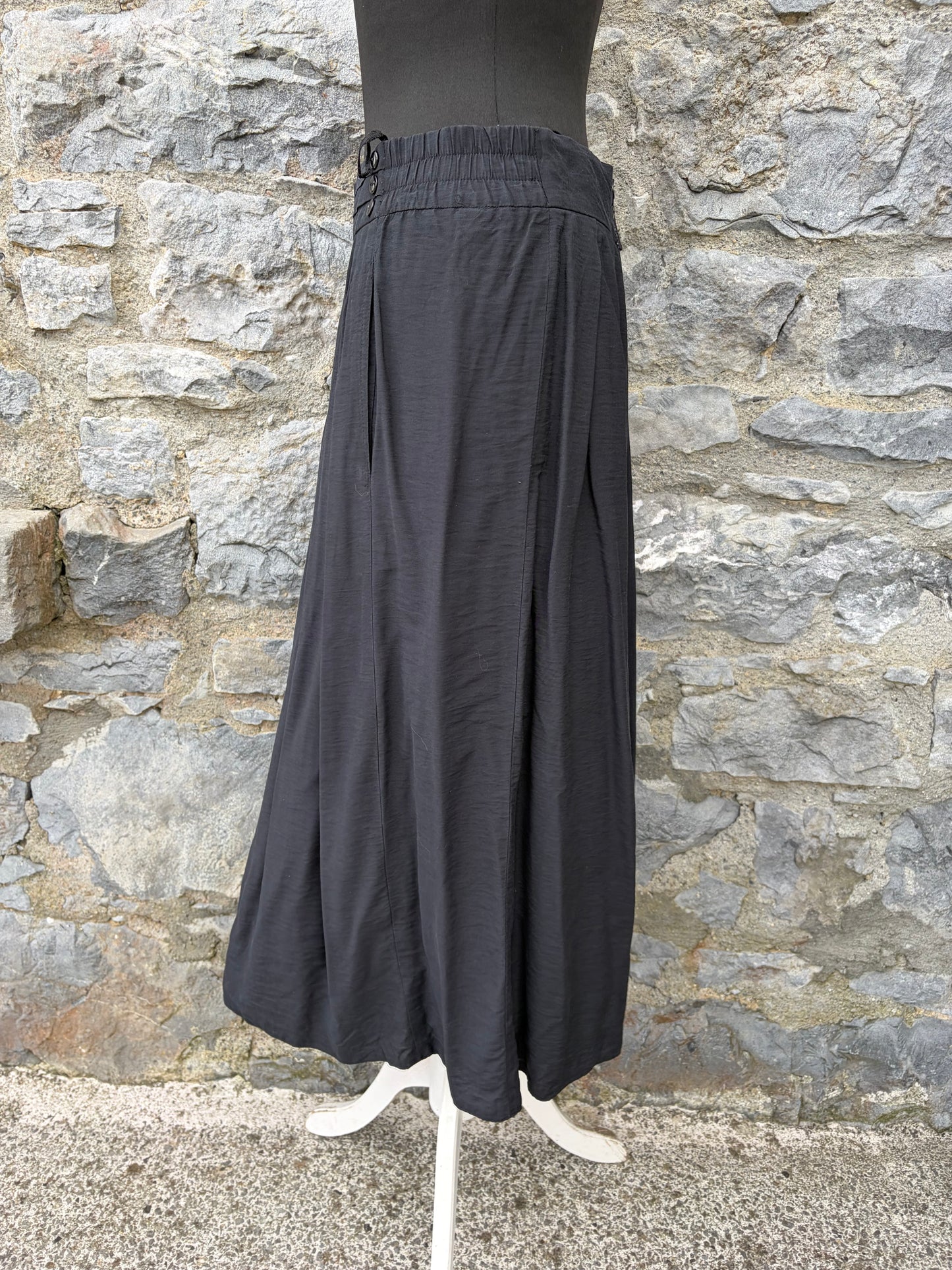 80s black skirt uk 10-12