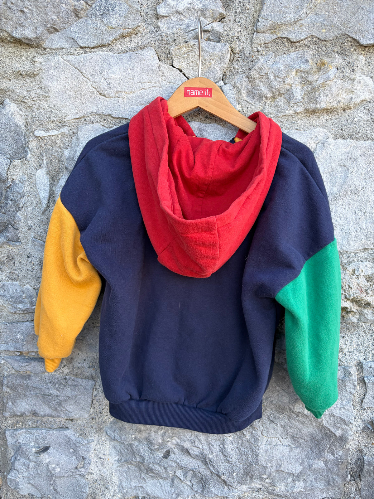 Navy&red hoodie 4-5y (104-110cm)