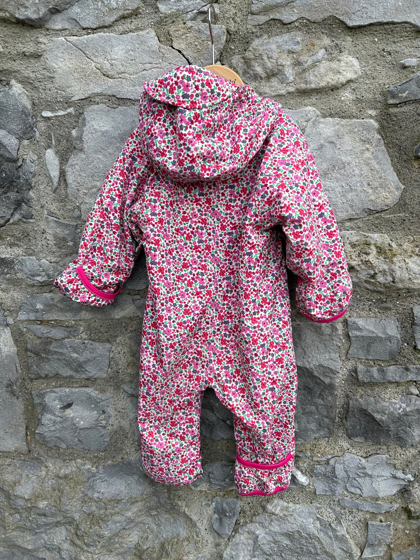 Pink floral pram suit  9-12m (74-80cm)