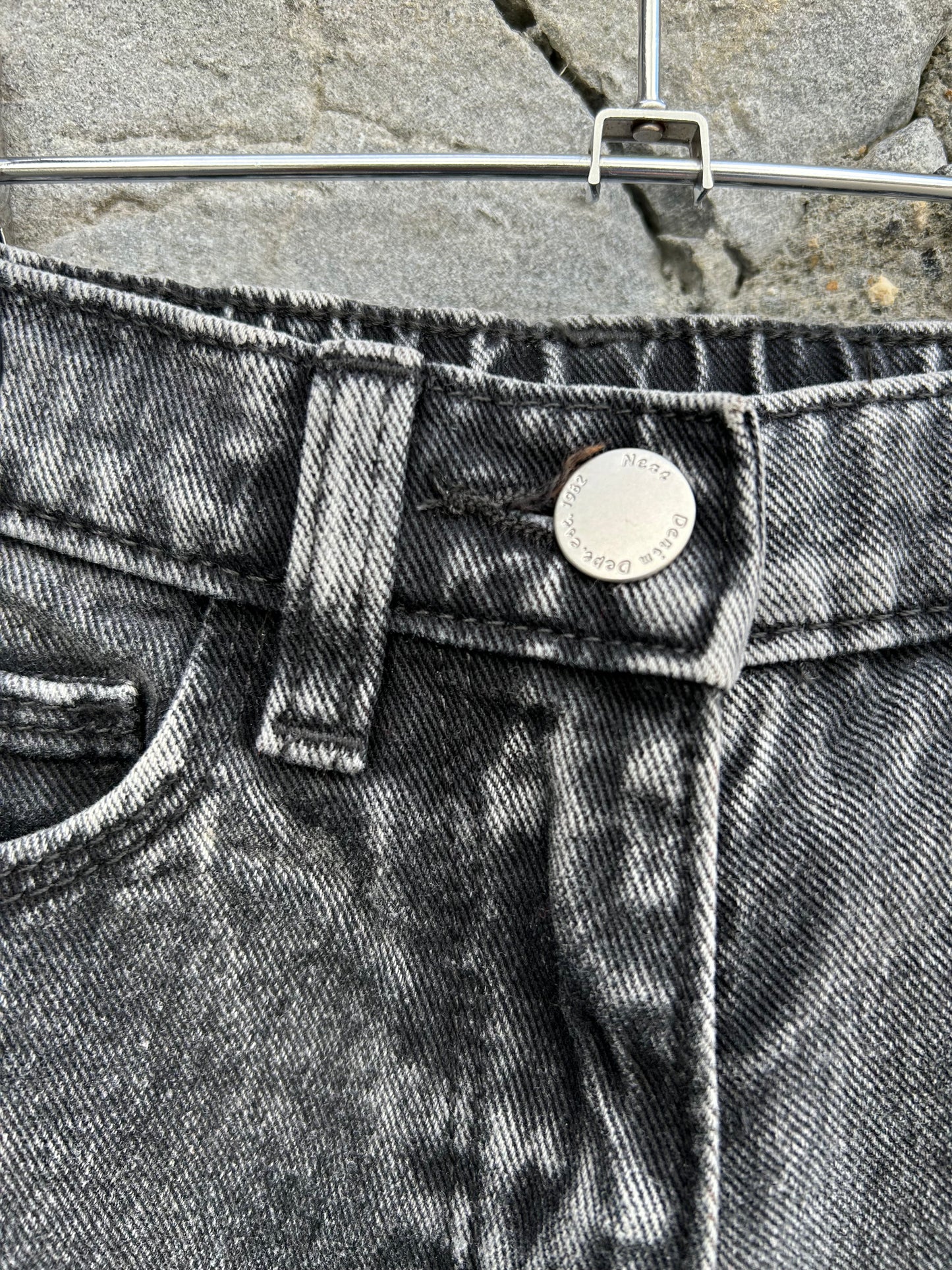 Charcoal acid wash jeans  4y (104cm)