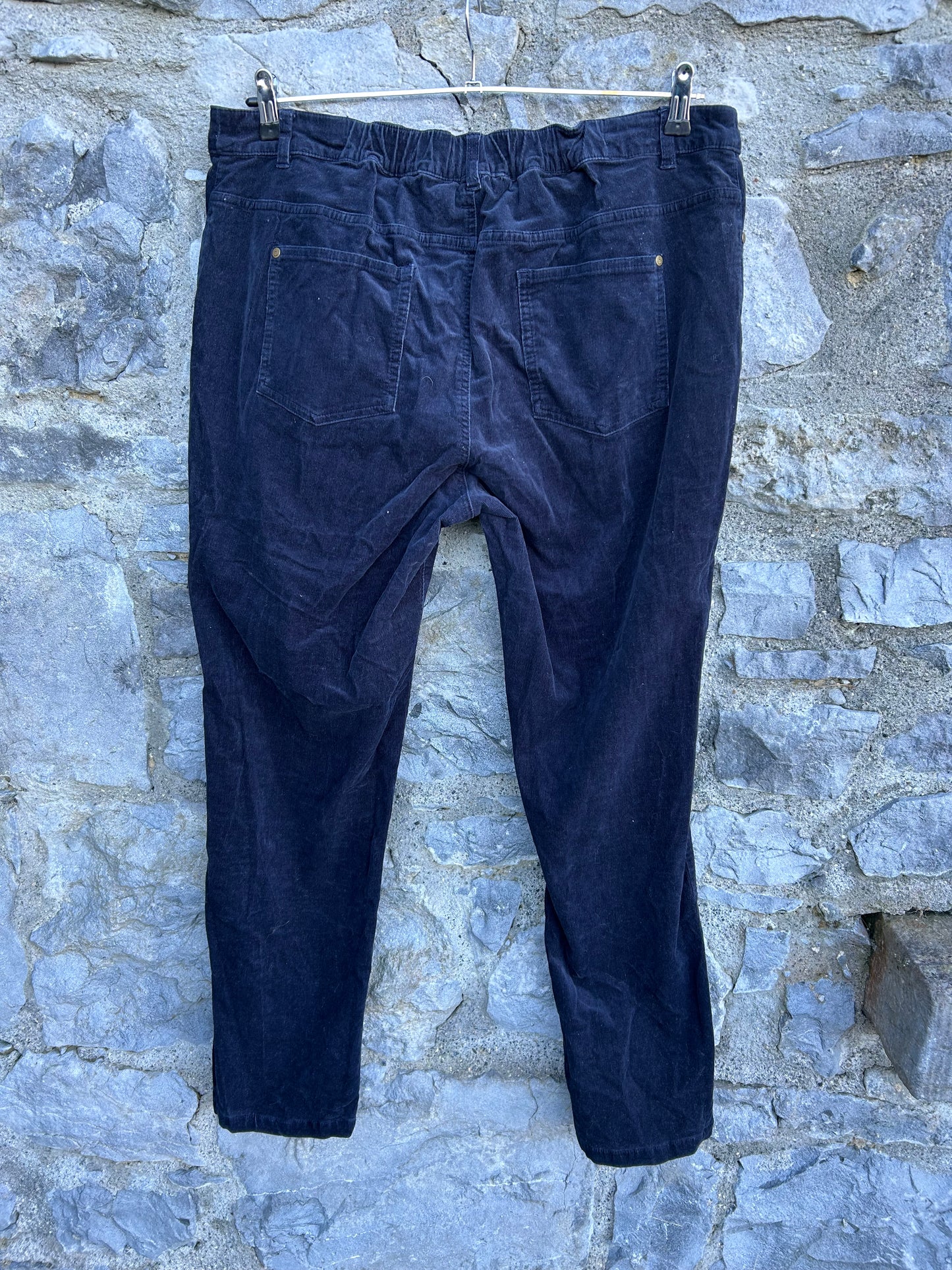 Fine cord navy pants uk 18