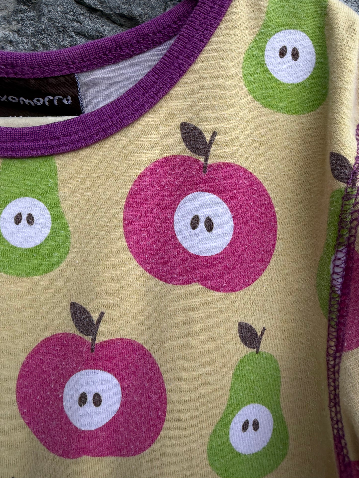 Apples&pears yellow dress 5-6y (110-116cm)