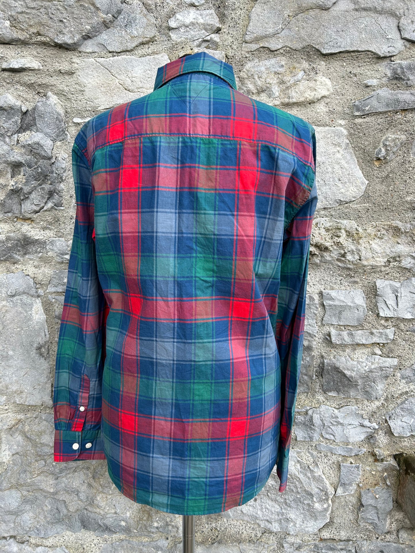 TH Blue,red&green check shirt Small