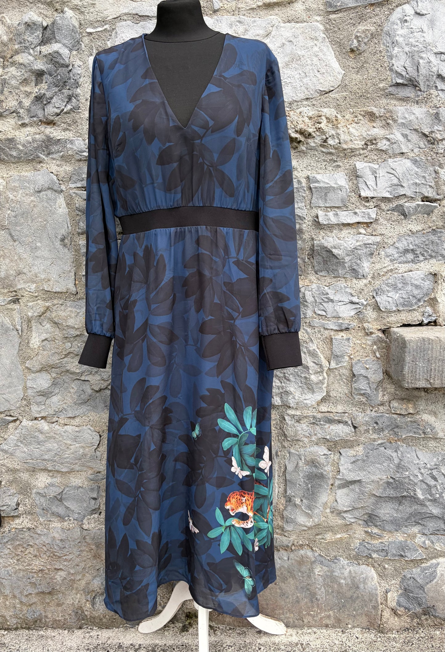 Emrall Houdini long-sleeve navy dress uk 14