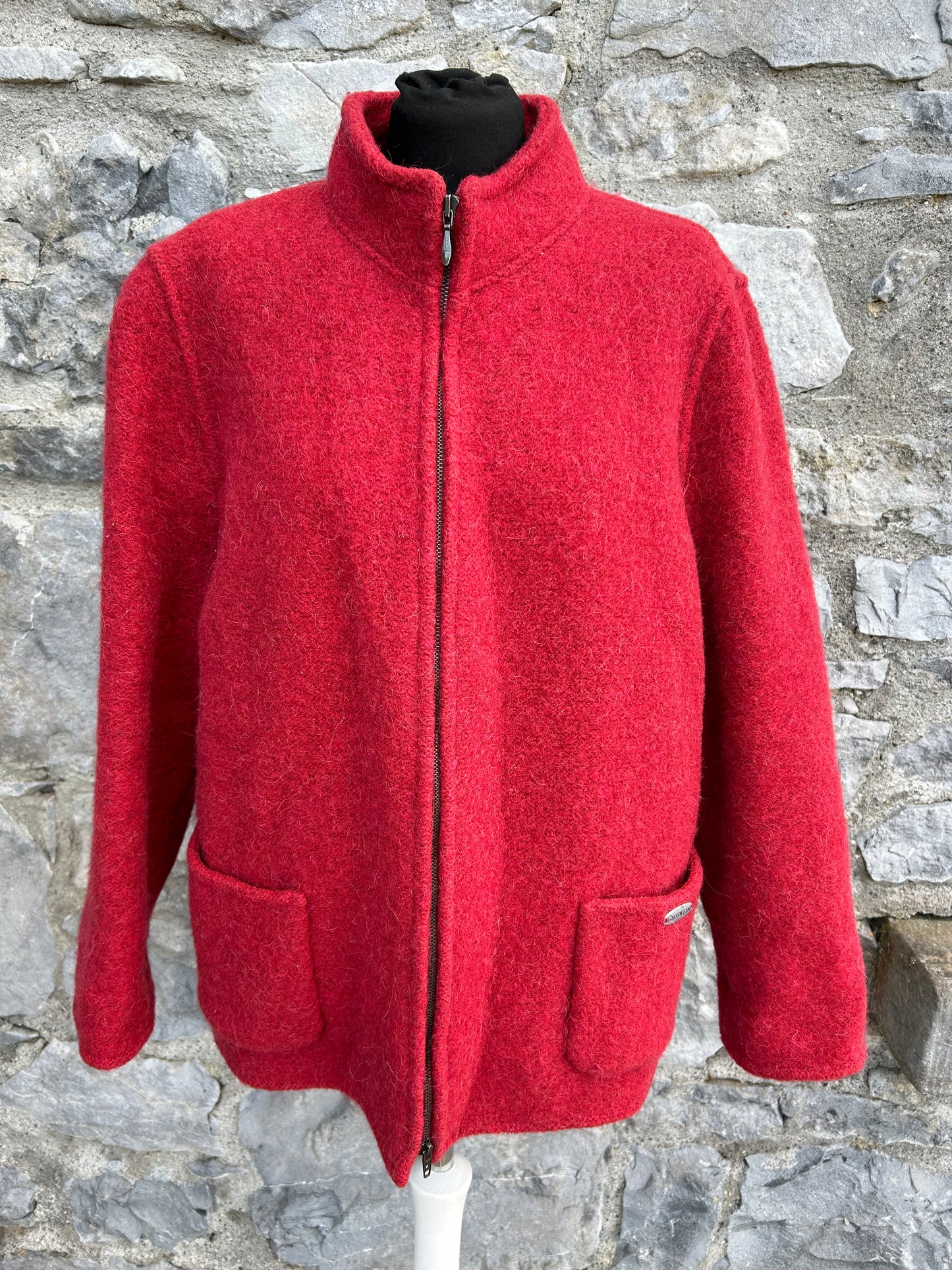 Bavarian Red woolly jacket uk 14-16