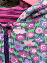 Load image into Gallery viewer, Reversible stripy&amp;floral hoodie   4y (104cm)
