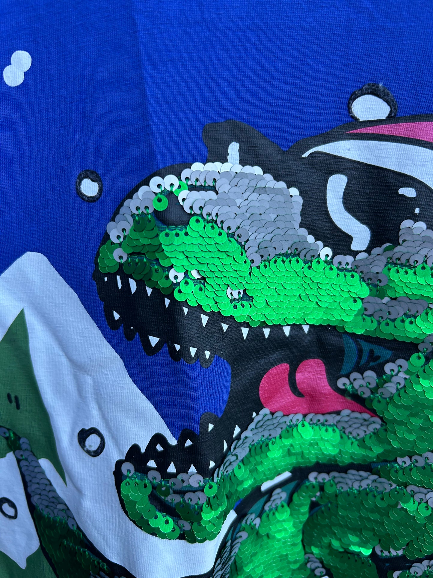 Christmas T-rex blue pjs  8-9y (128-134cm)