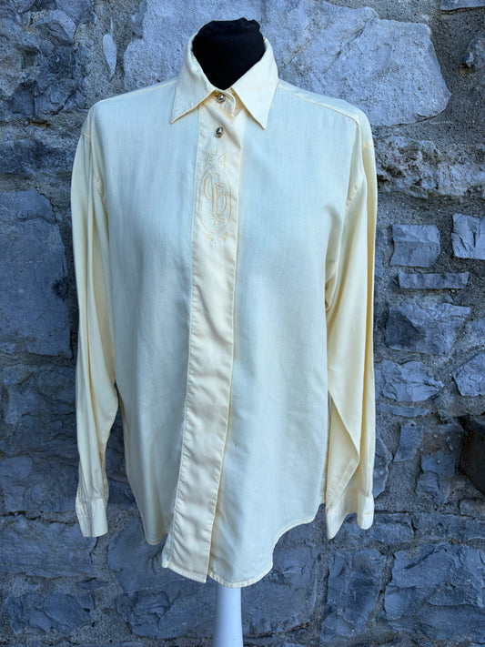 90s yellow blouse uk 10-12