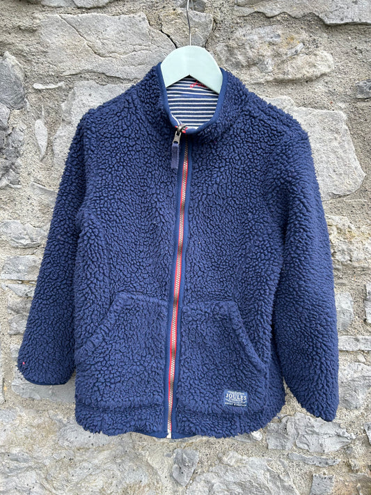 Reversible navy fleece  9-10y (134-140cm)