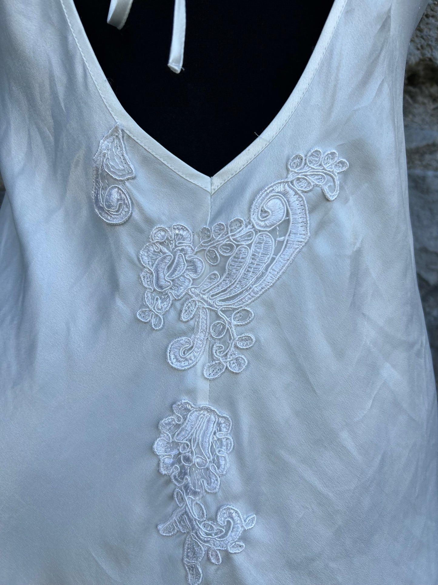 White maxi night gown uk 8