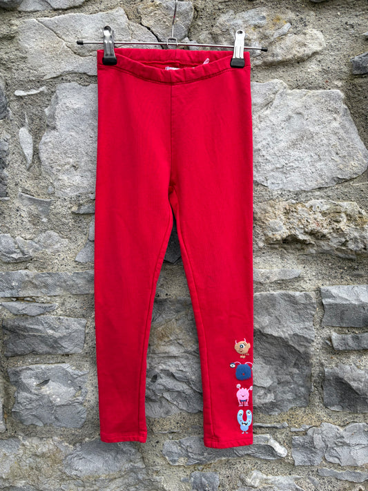 Red monsters sweat leggings  6y (116cm)