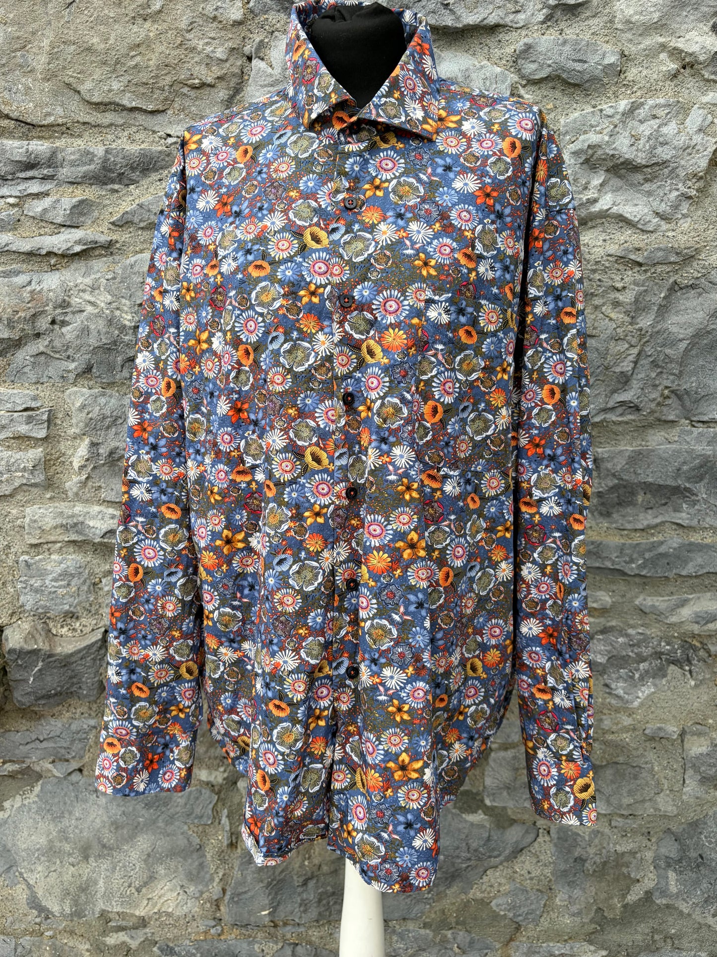 Autumn flowers steel shirt XL