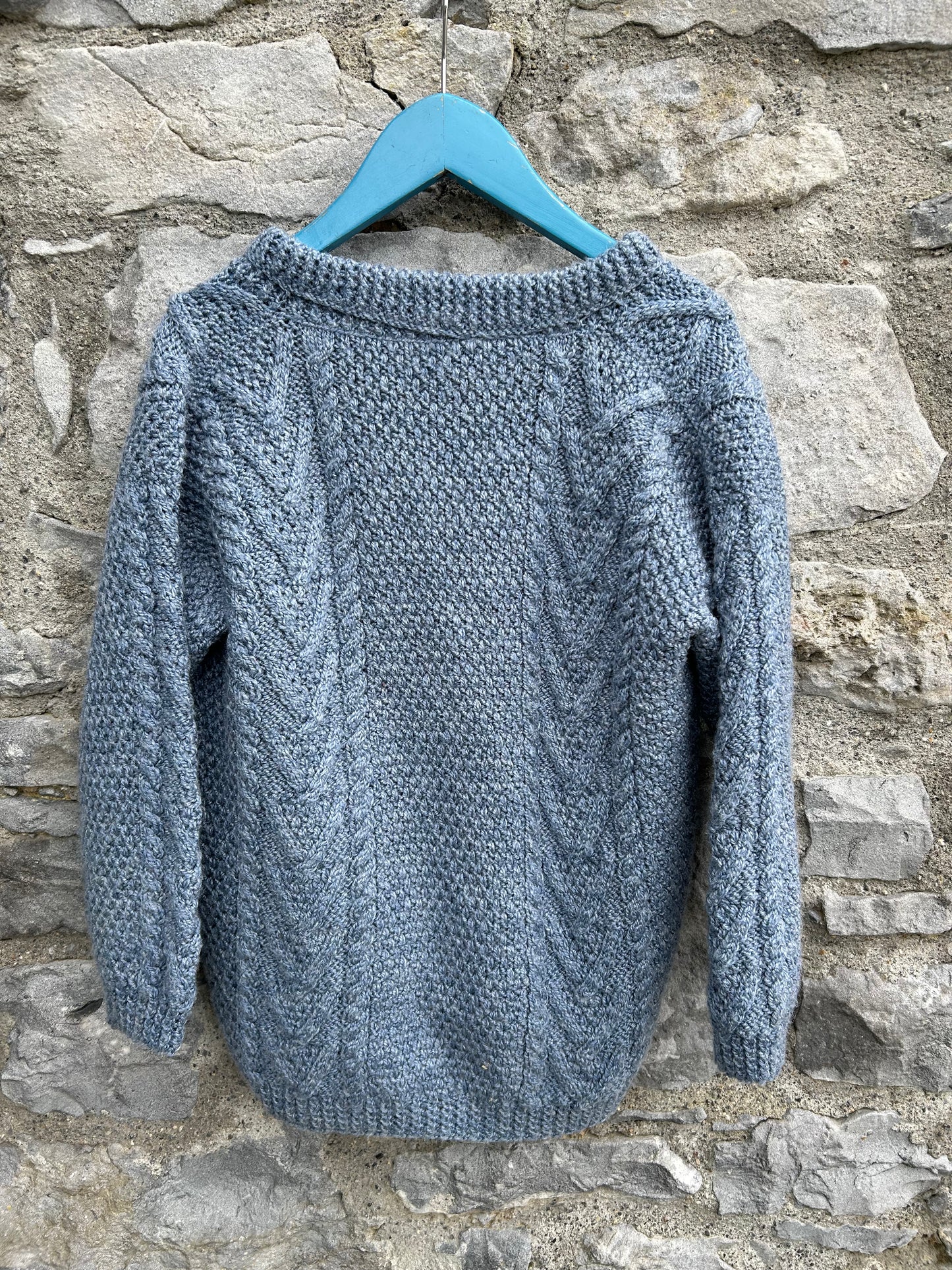 Petrol knitted cardigan   9-10y (134-140cm)