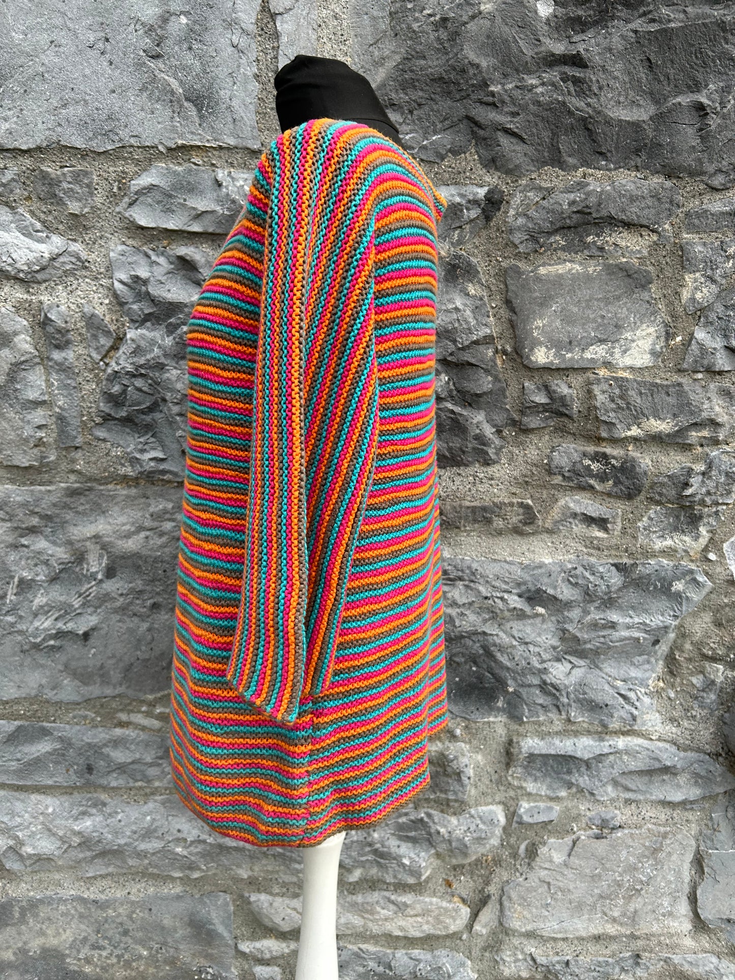 Rainbow stripes heavy jumper uk 12-14
