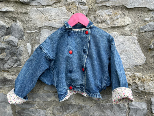 80s denim reversible jacket  3-4y (98-104cm)