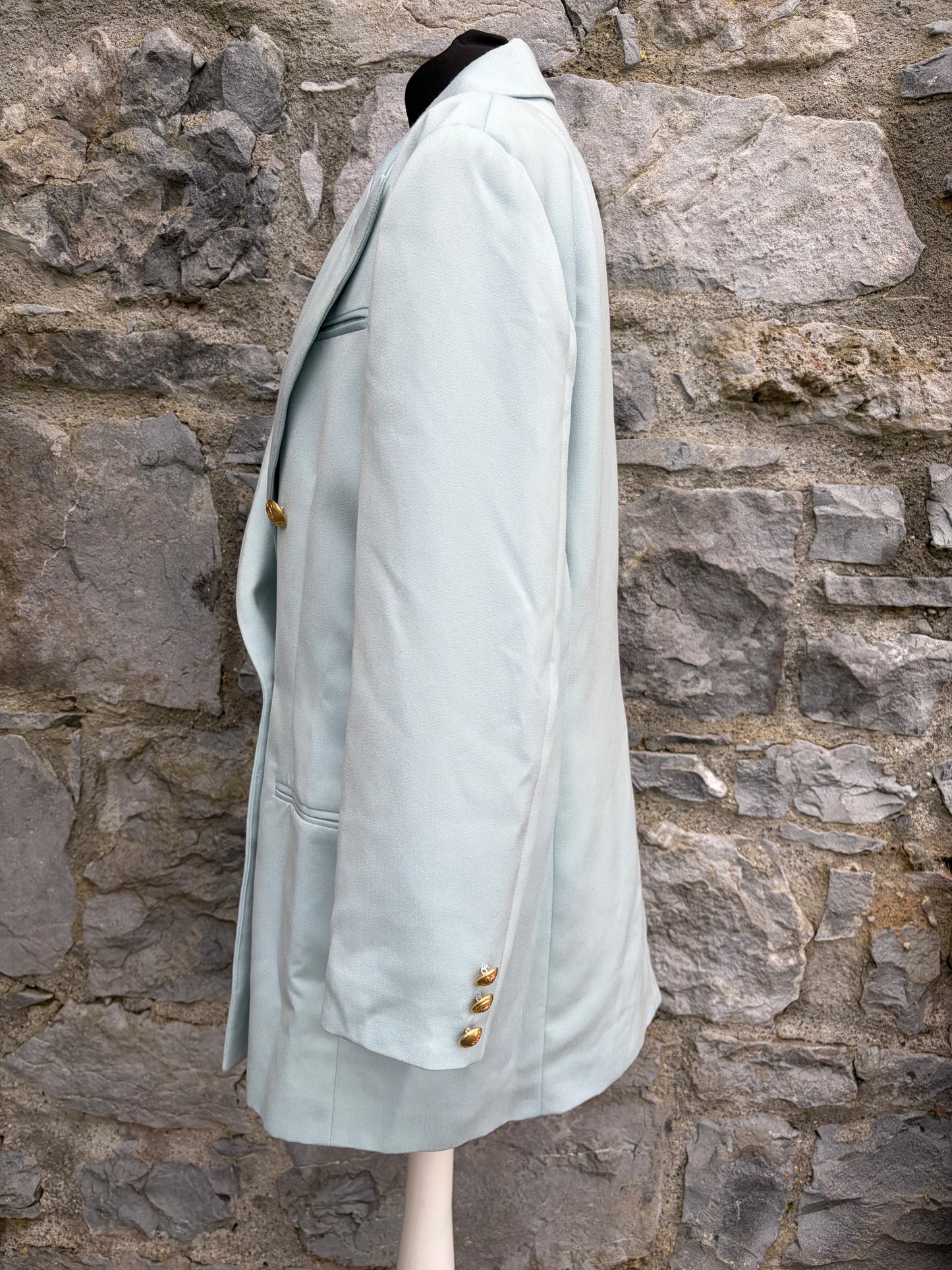 80s light blue jacket uk 10-12