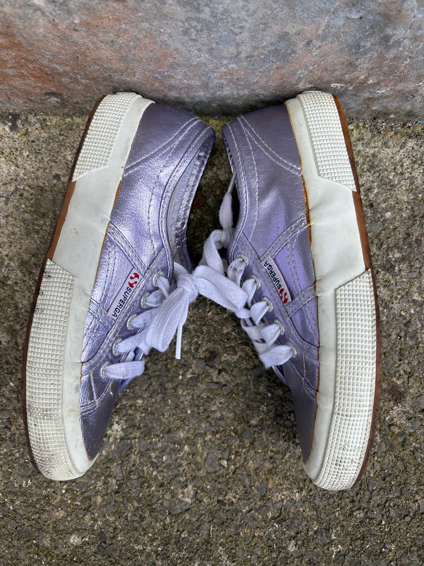 Purple metallic Trainers   uk 1.5 (eu 34)