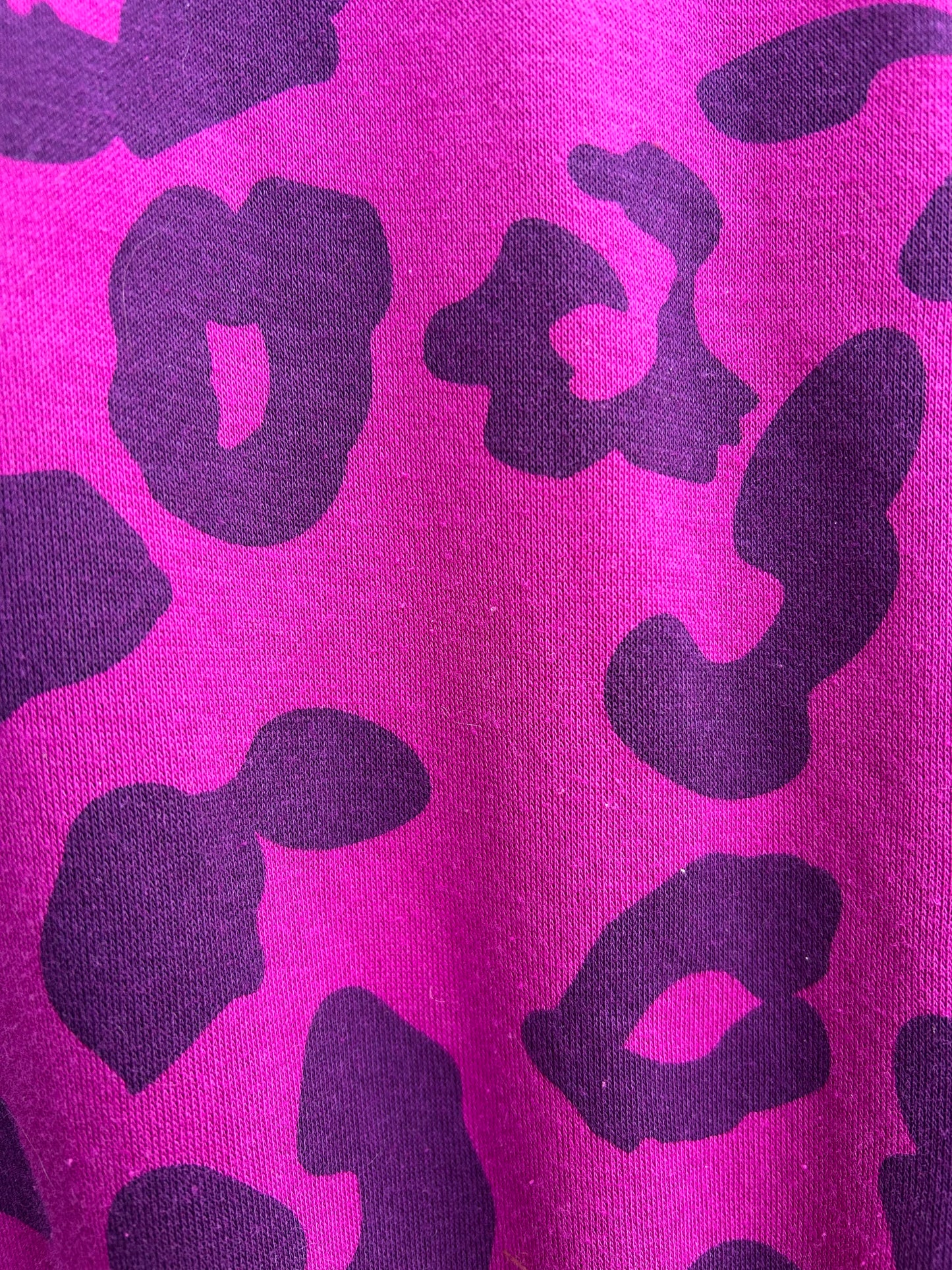 Pink leopard print hoodie 8-9y (128-134cm)