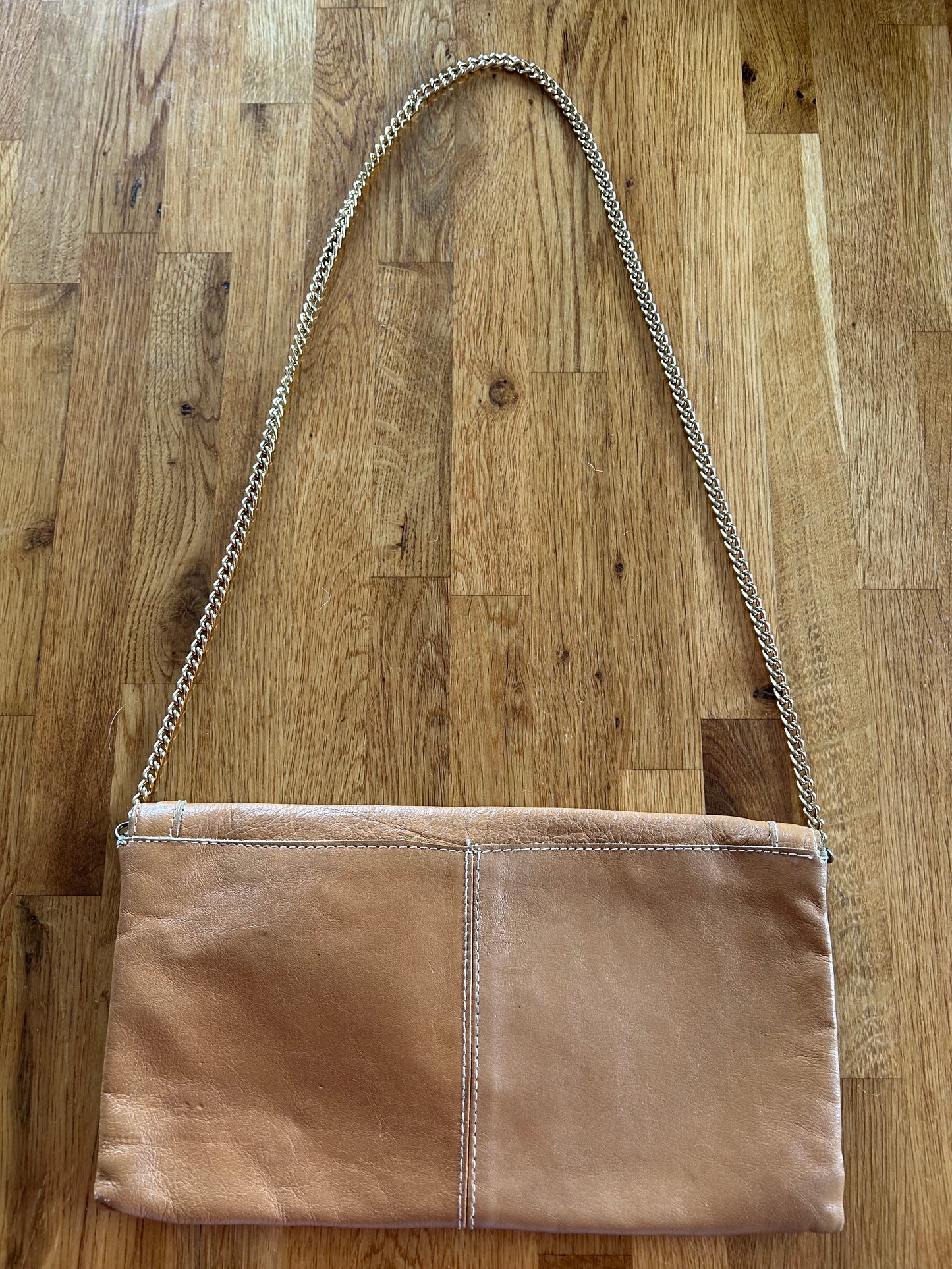 Beige leather bag