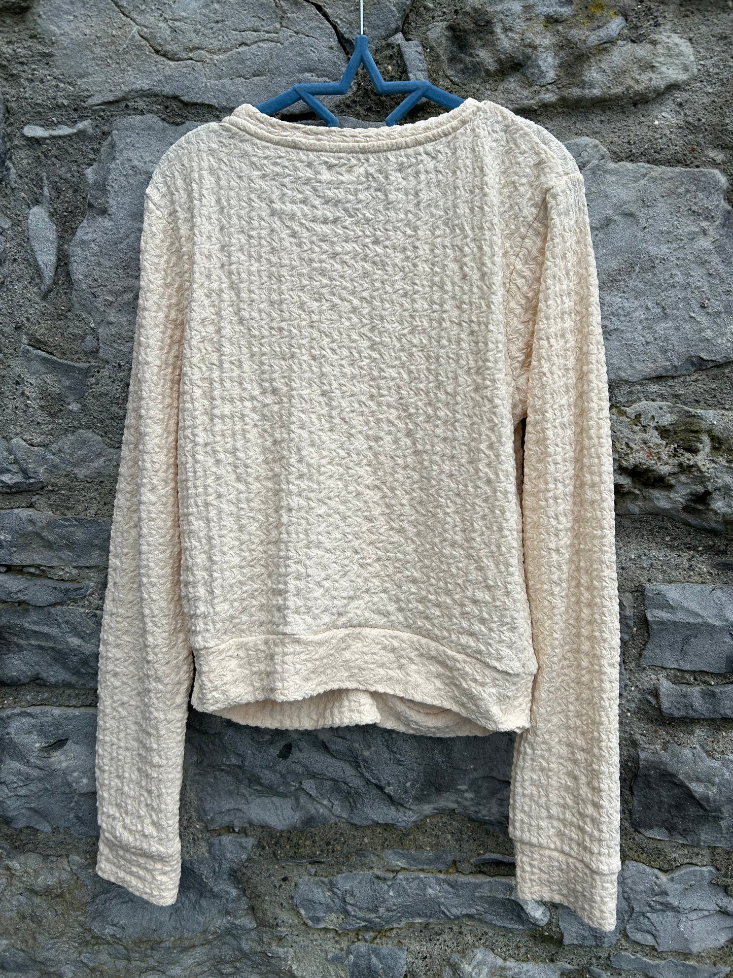 Cream texture top  12y (152cm)