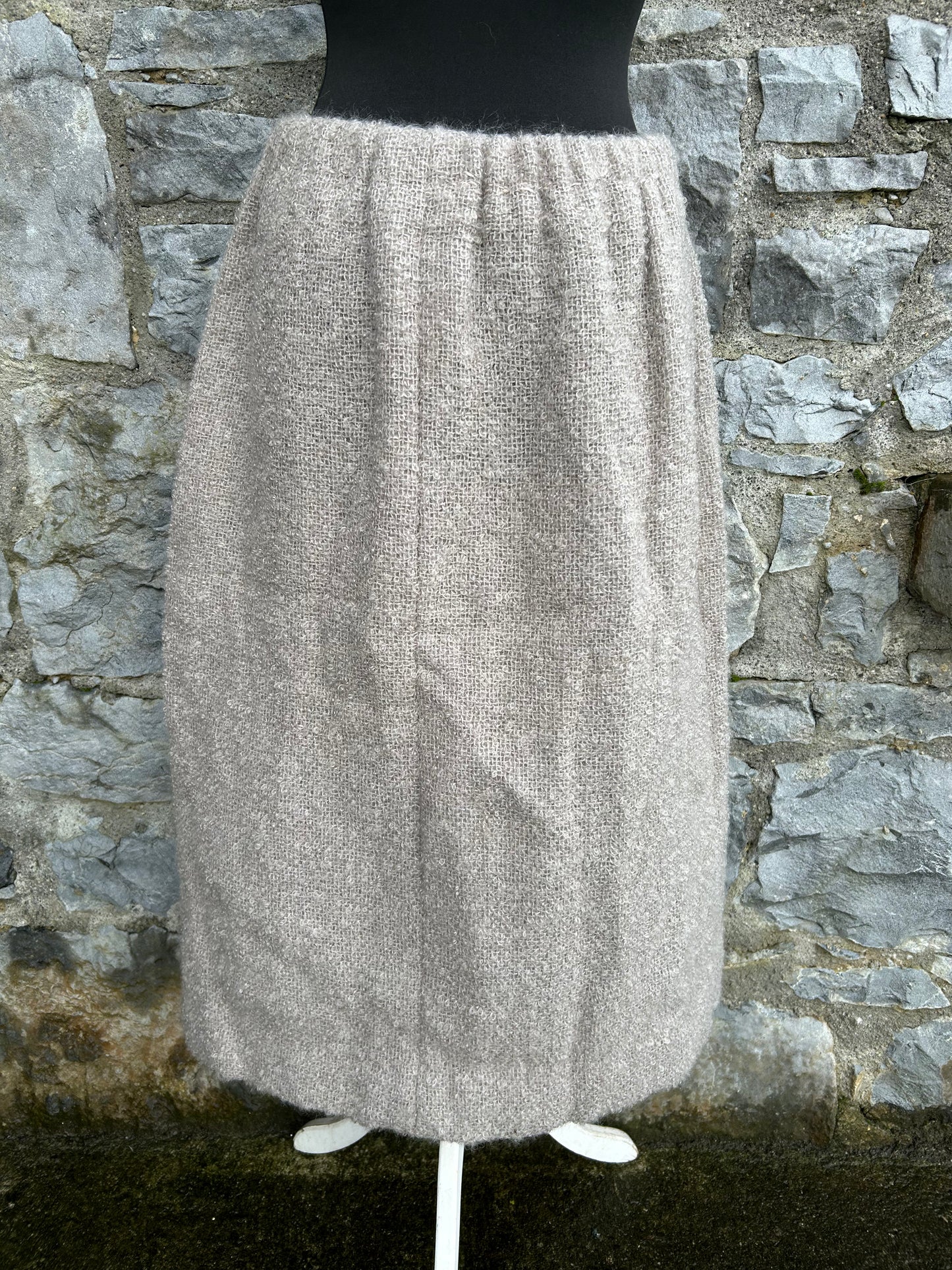 Beige woven skirt uk 12-14