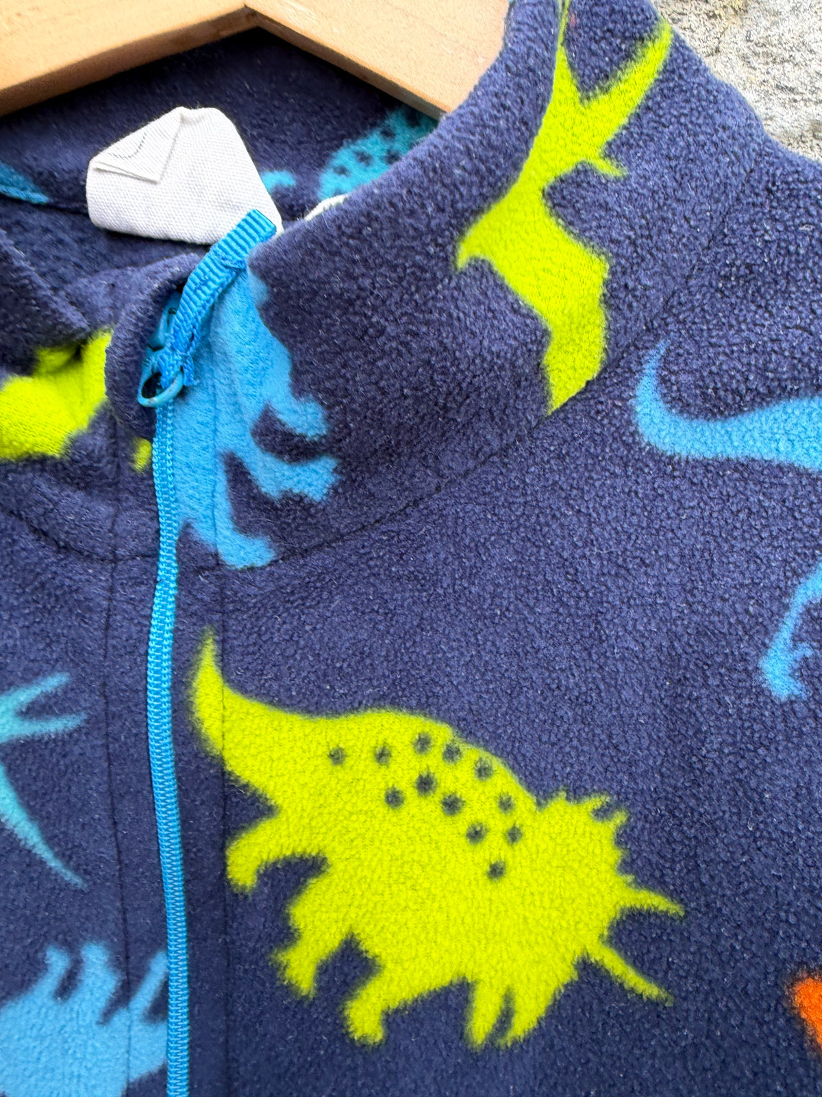 Dinosaurs navy half zip fleece 11-12y (146-152cm)