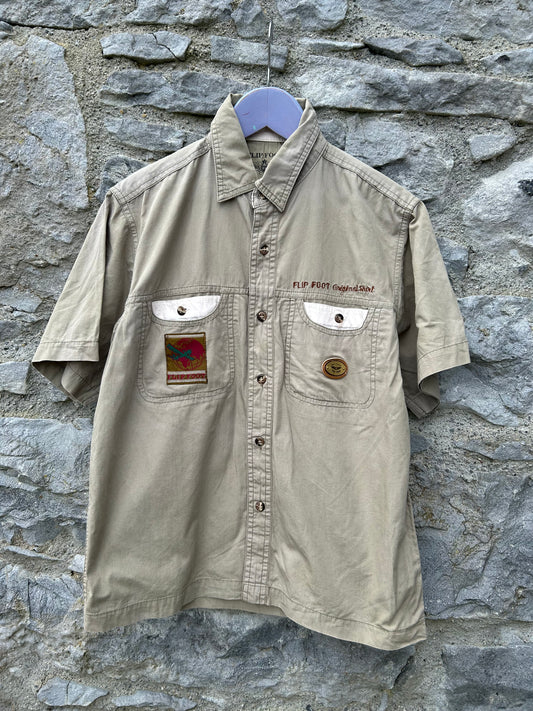 90s Flip Foot khaki shirt  11-12y (146-152cm)